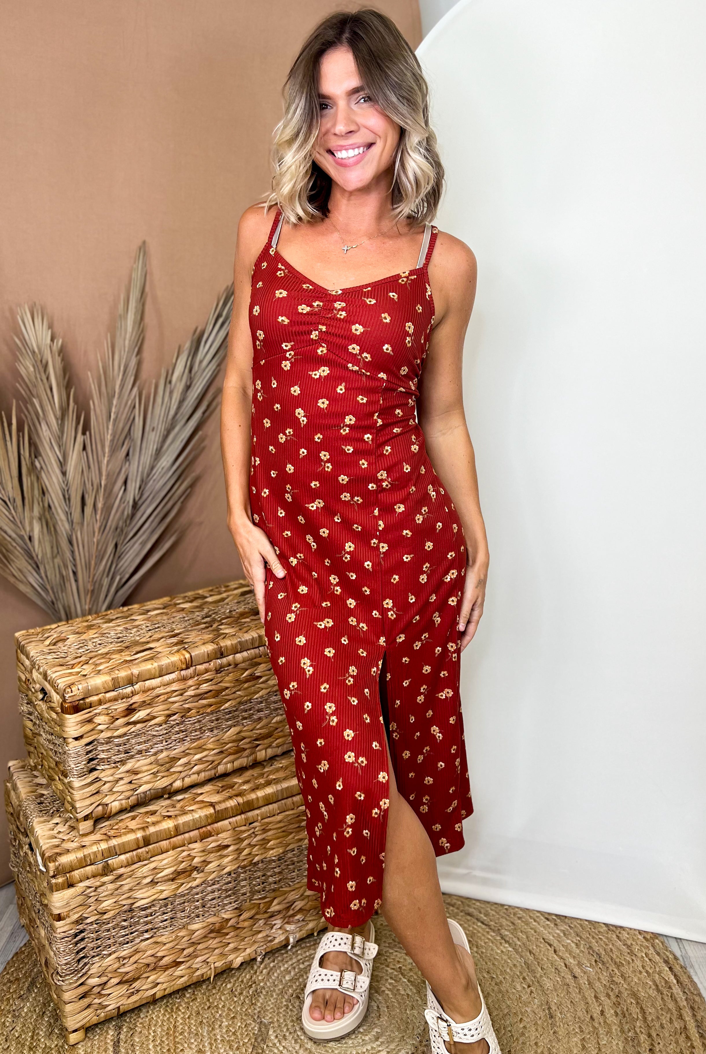 The Autumn Romance Midi Dress-230 Dresses/Jumpsuits/Rompers-JADE BY JANE-Heathered Boho Boutique, Women's Fashion and Accessories in Palmetto, FL