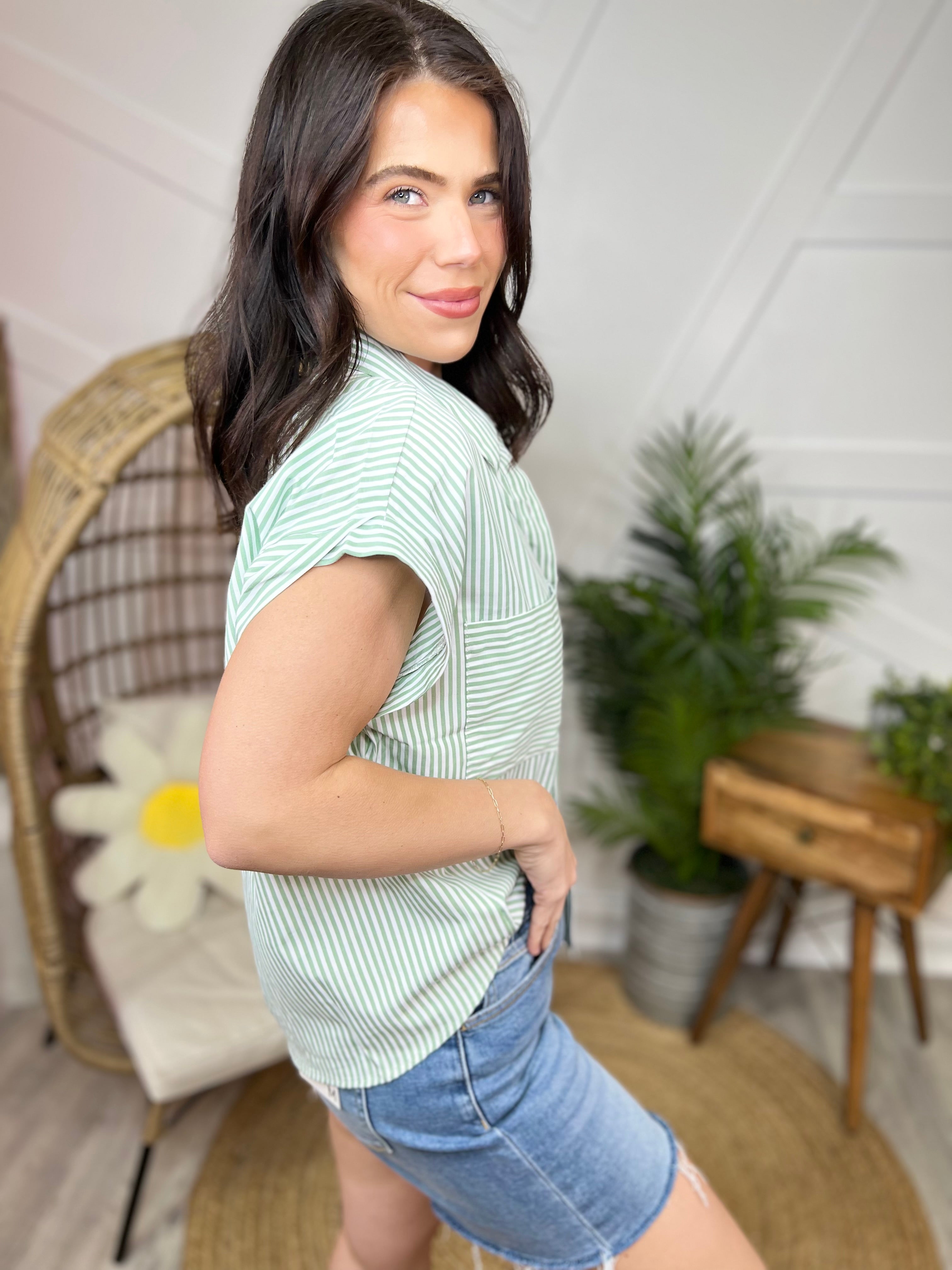 Dearest One Top-110 SHORT SLEEVE TOP-HYFVE-Heathered Boho Boutique, Women's Fashion and Accessories in Palmetto, FL