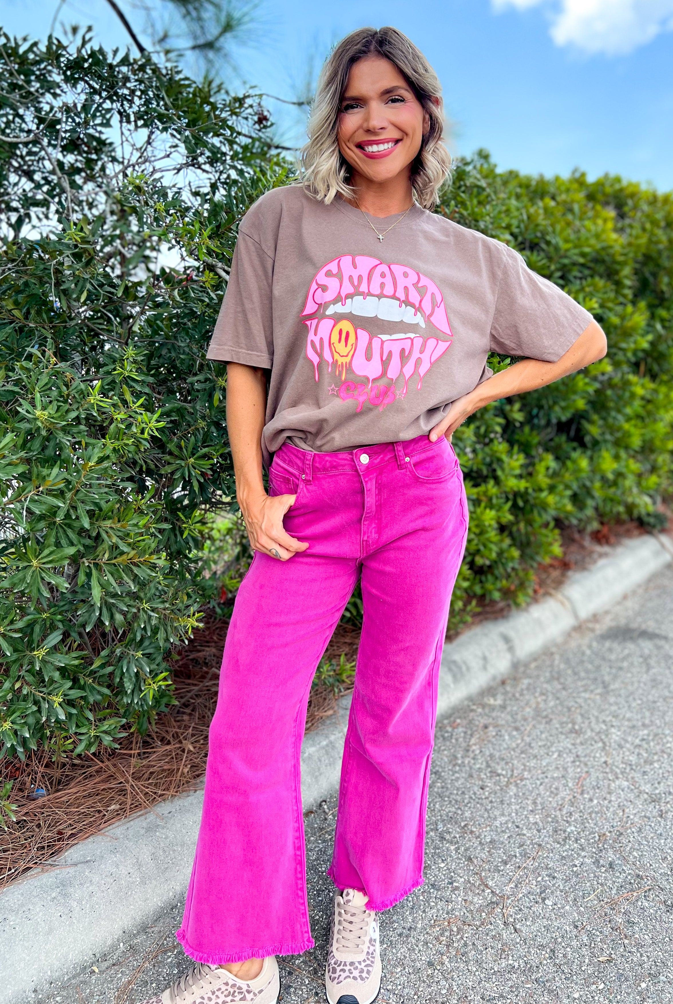 Bayside Cropped Denim Jeans-190 JEANS-ZENANA-Heathered Boho Boutique, Women's Fashion and Accessories in Palmetto, FL