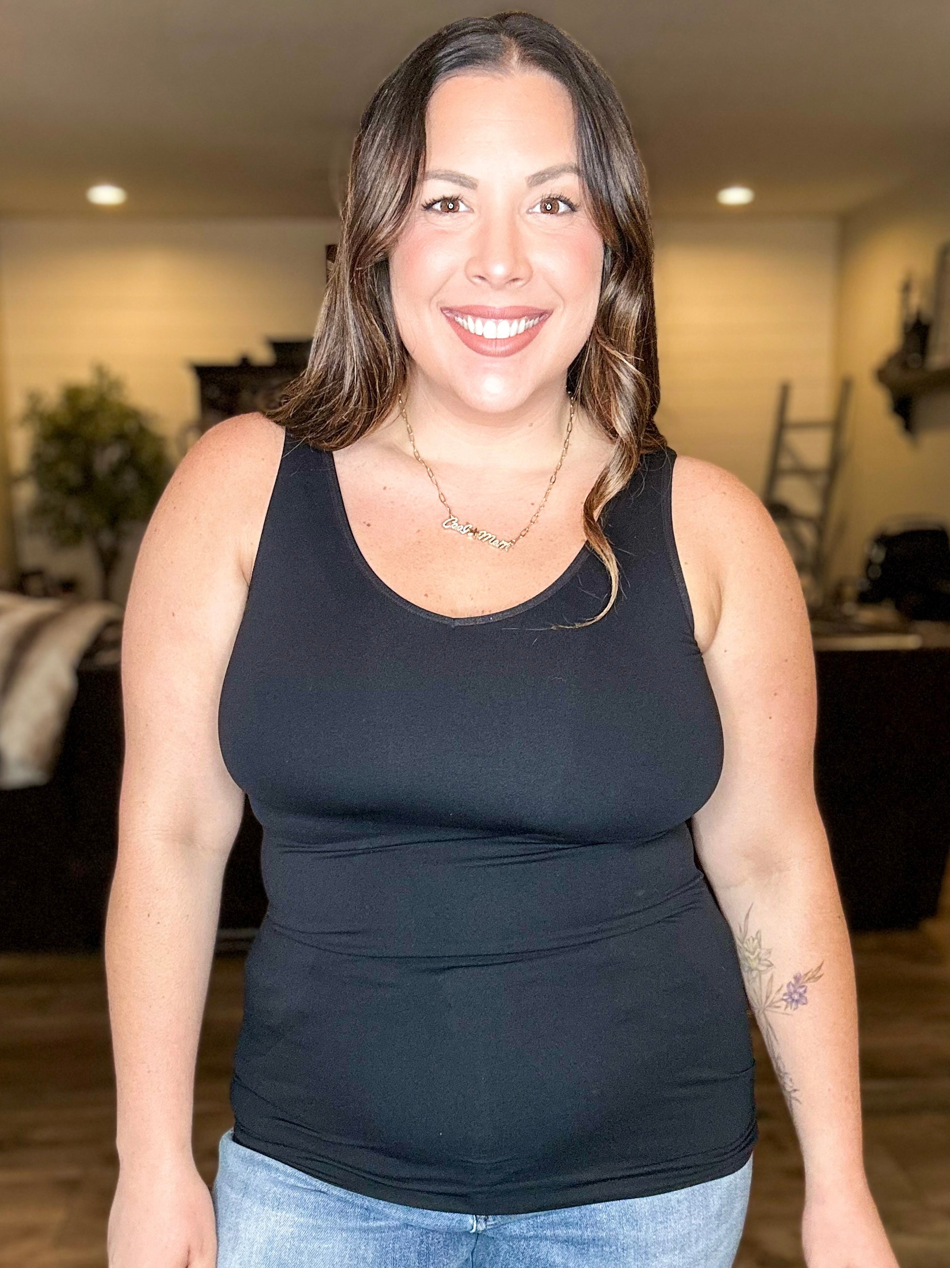 Restock: V or U Reversible Seamless Tank-100 Tank/Crop Tops-YELETE-Heathered Boho Boutique, Women's Fashion and Accessories in Palmetto, FL