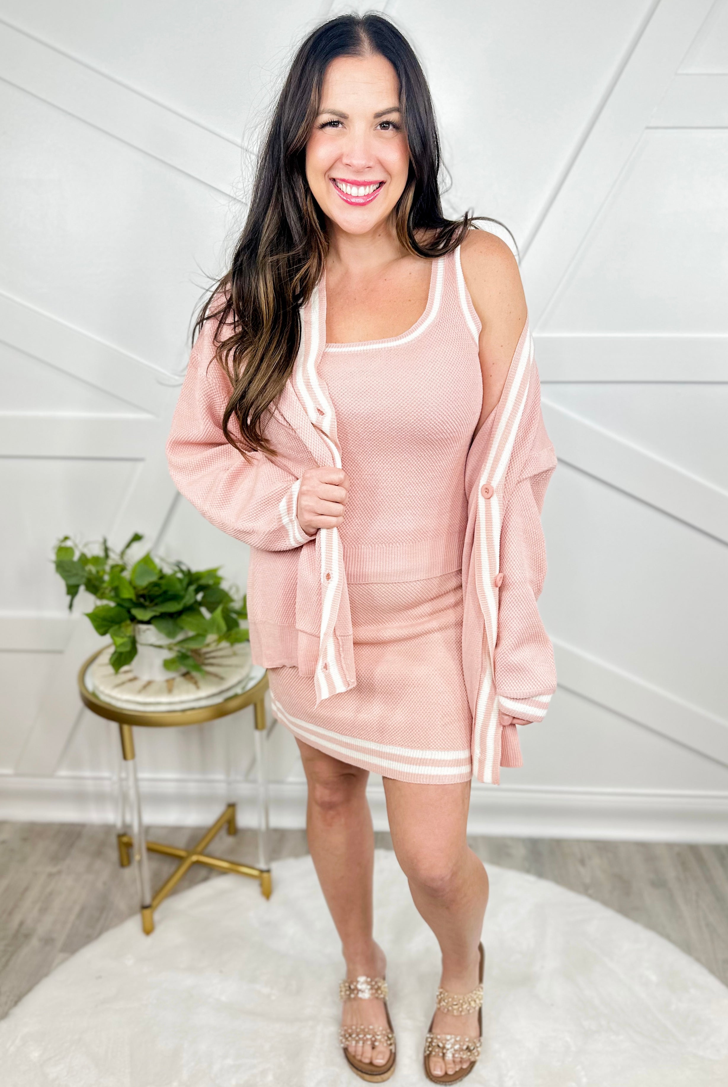 Clique Skirt-170 Skort/ Skirt-White Birch-Heathered Boho Boutique, Women's Fashion and Accessories in Palmetto, FL