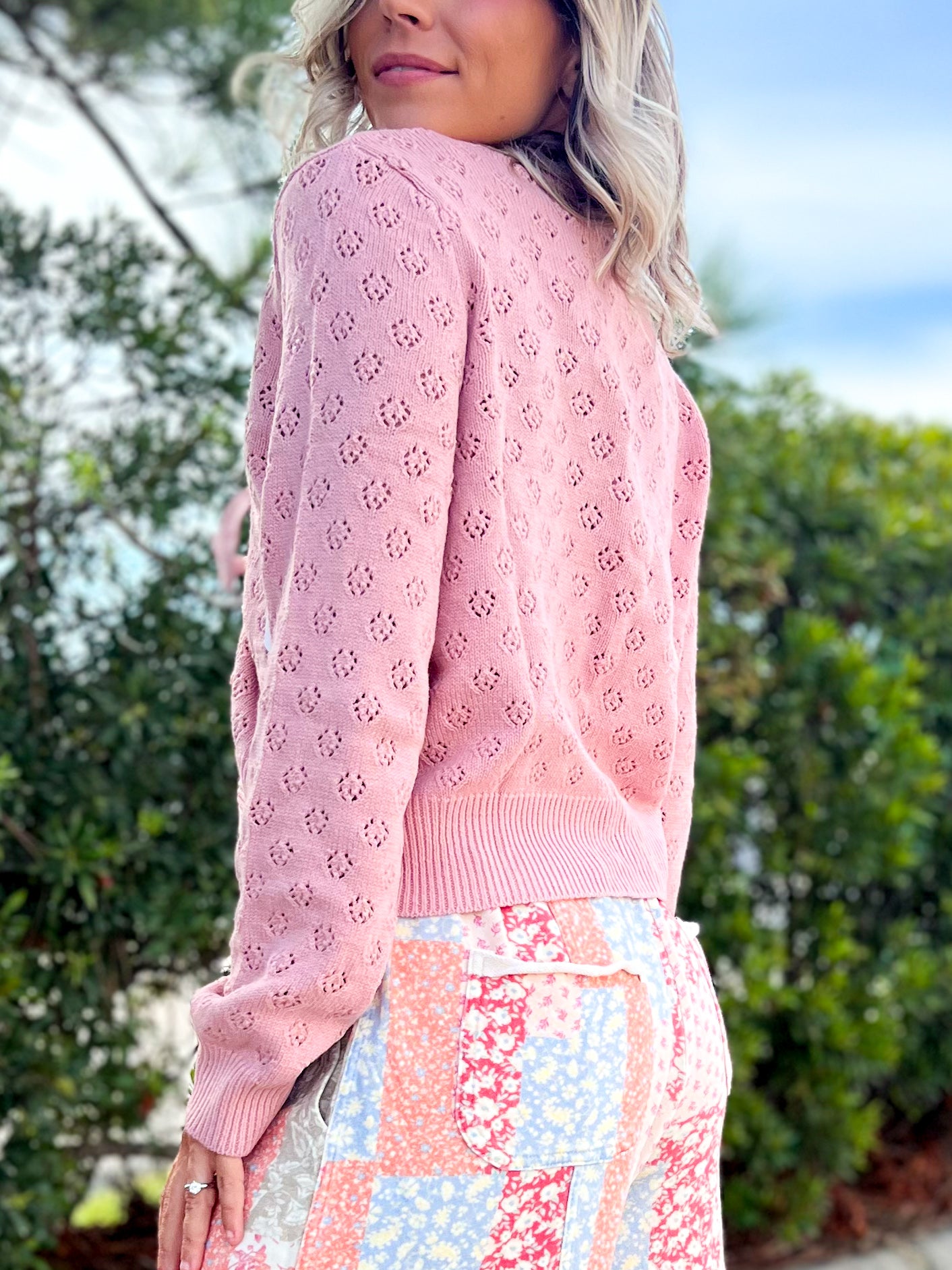 The Willow Whisper Cardigan-220 CARDIGANS KIMONOS-POLAGRAM-Heathered Boho Boutique, Women's Fashion and Accessories in Palmetto, FL