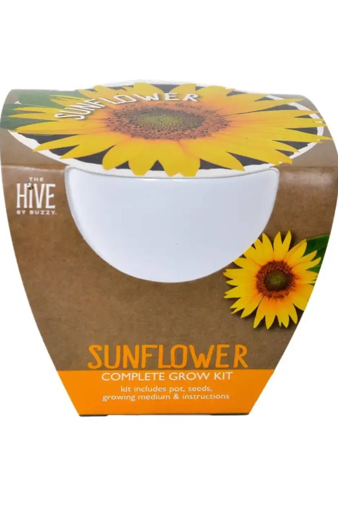 Classic Sunflower Ceramic Grow Kit-Buzzy Seeds Grow Gifts-Heathered Boho Boutique, Women's Fashion and Accessories in Palmetto, FL