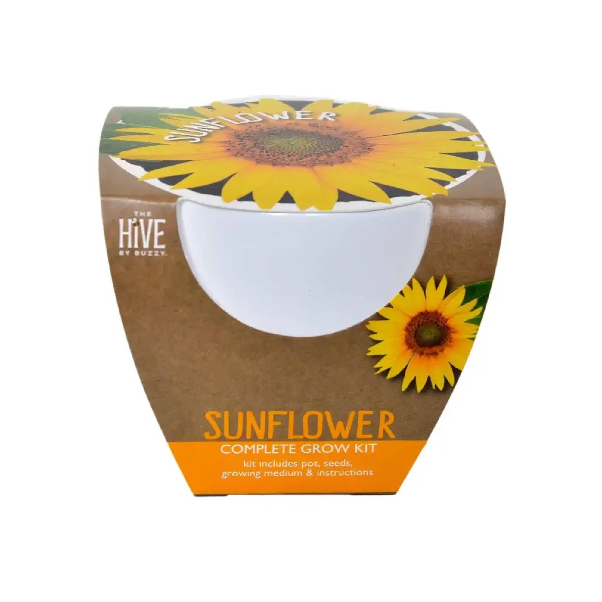 Classic Sunflower Ceramic Grow Kit - CLEARANCE ‼️-Buzzy Seeds Grow Gifts-Heathered Boho Boutique, Women's Fashion and Accessories in Palmetto, FL