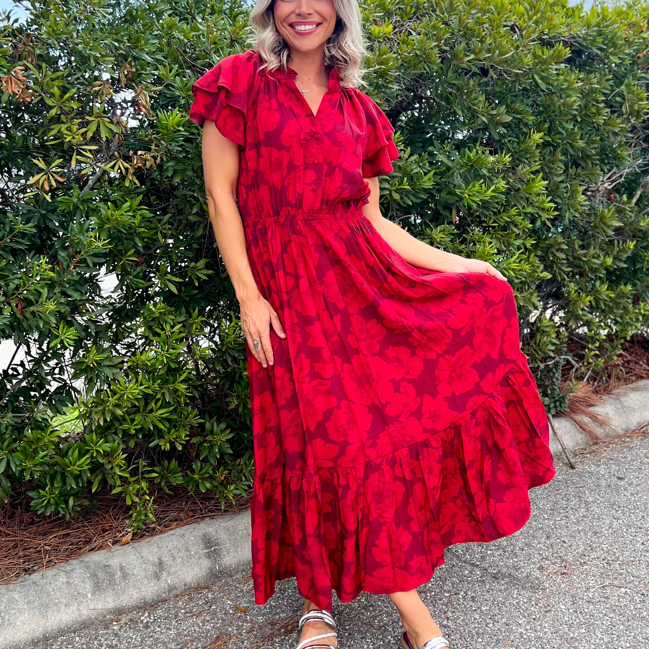 The Petals & Promises Dress-230 DRESSES/JUMPSUITS/ROMPERS-HEIMISH-Heathered Boho Boutique, Women's Fashion and Accessories in Palmetto, FL
