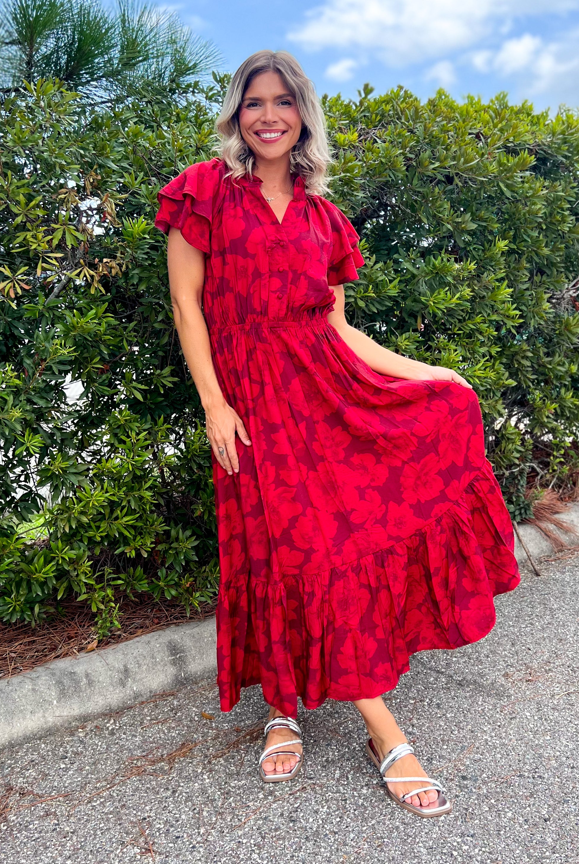 The Petals & Promises Dress-230 DRESSES/JUMPSUITS/ROMPERS-HEIMISH-Heathered Boho Boutique, Women's Fashion and Accessories in Palmetto, FL