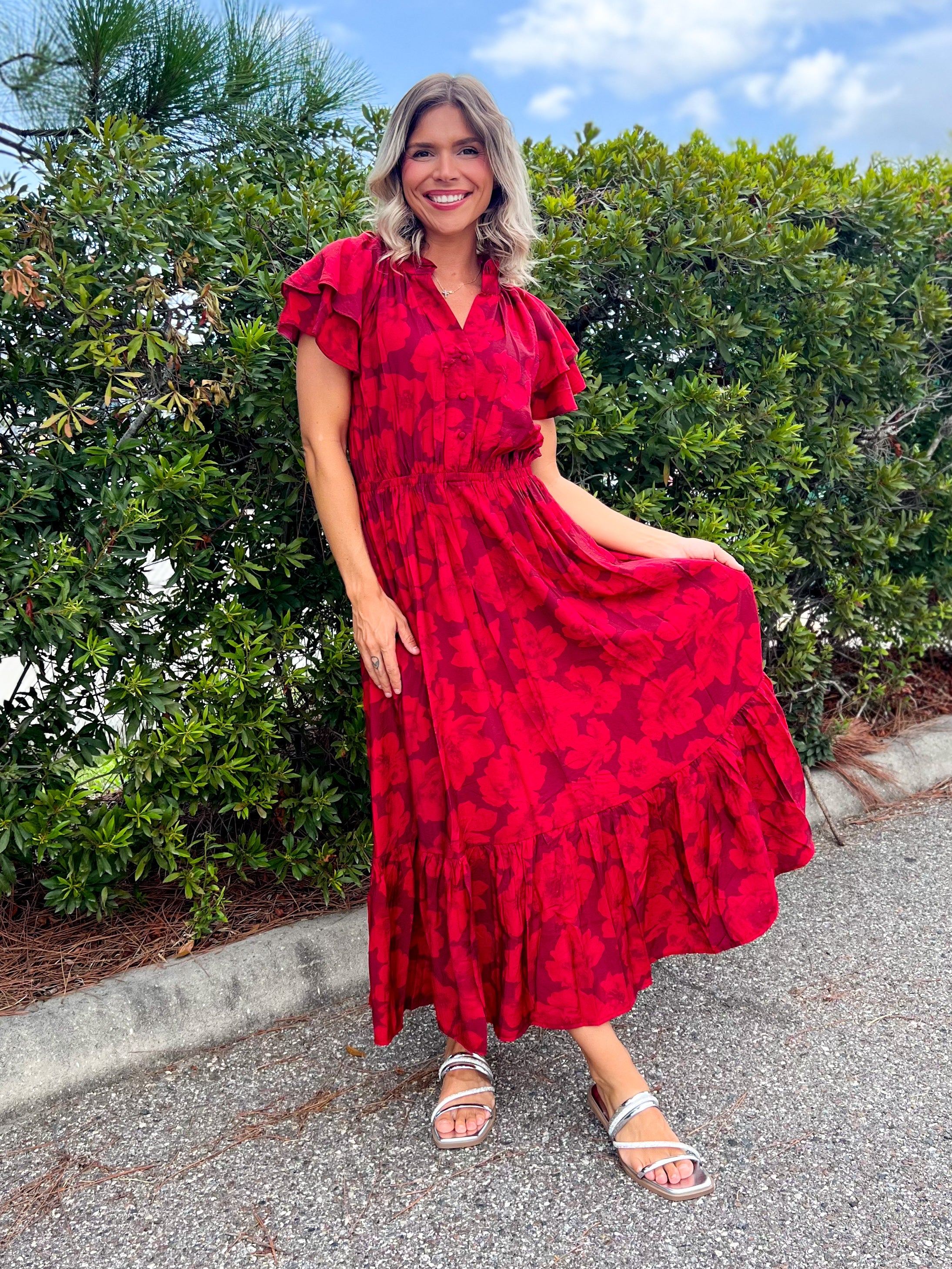 The Petals & Promises Dress-230 DRESSES/JUMPSUITS/ROMPERS-HEIMISH-Heathered Boho Boutique, Women's Fashion and Accessories in Palmetto, FL