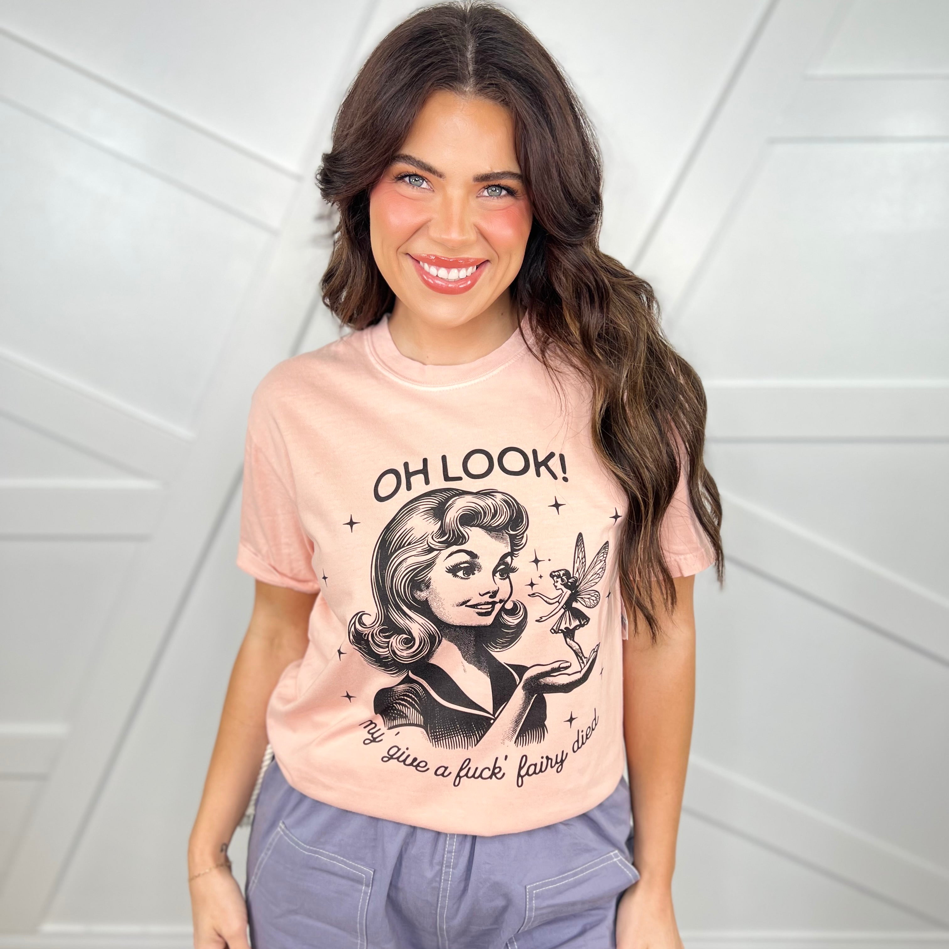 My Fairy Died Graphic Tee-130 Graphic Tees-Heathered Boho-Heathered Boho Boutique, Women's Fashion and Accessories in Palmetto, FL