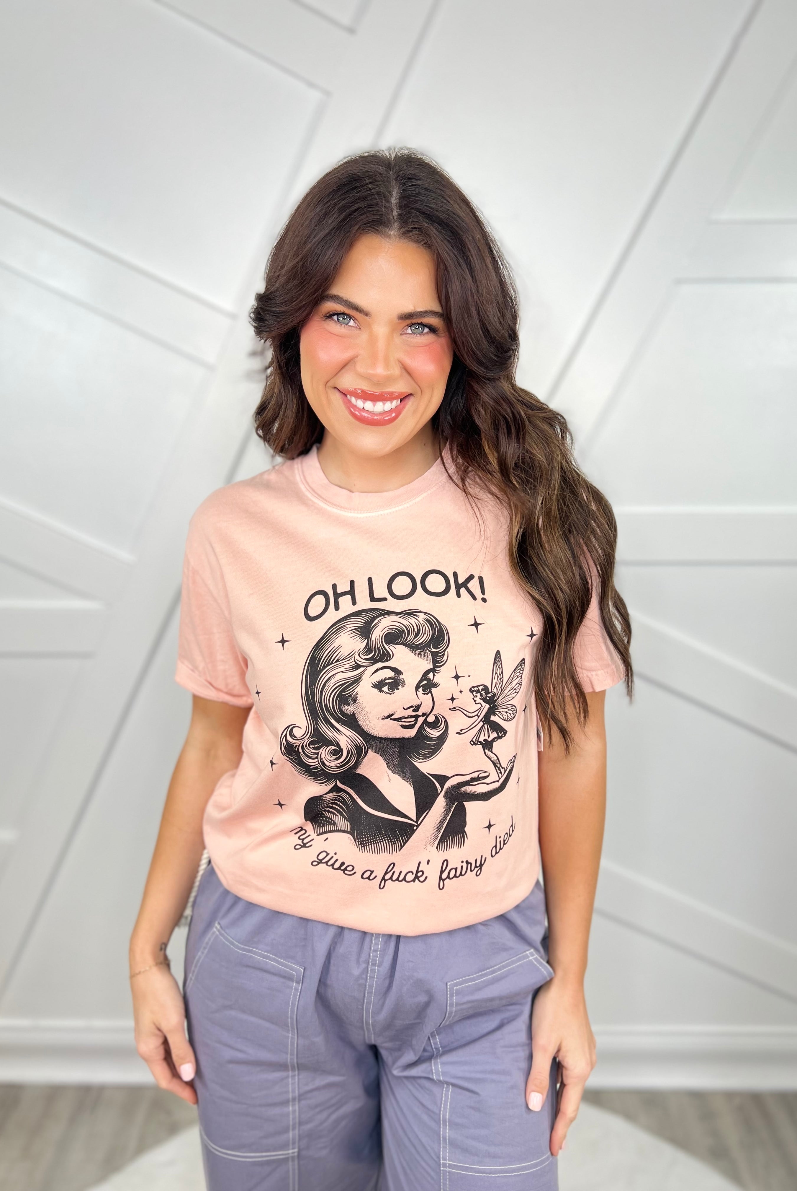 My Fairy Died Graphic Tee-130 Graphic Tees-Heathered Boho-Heathered Boho Boutique, Women's Fashion and Accessories in Palmetto, FL