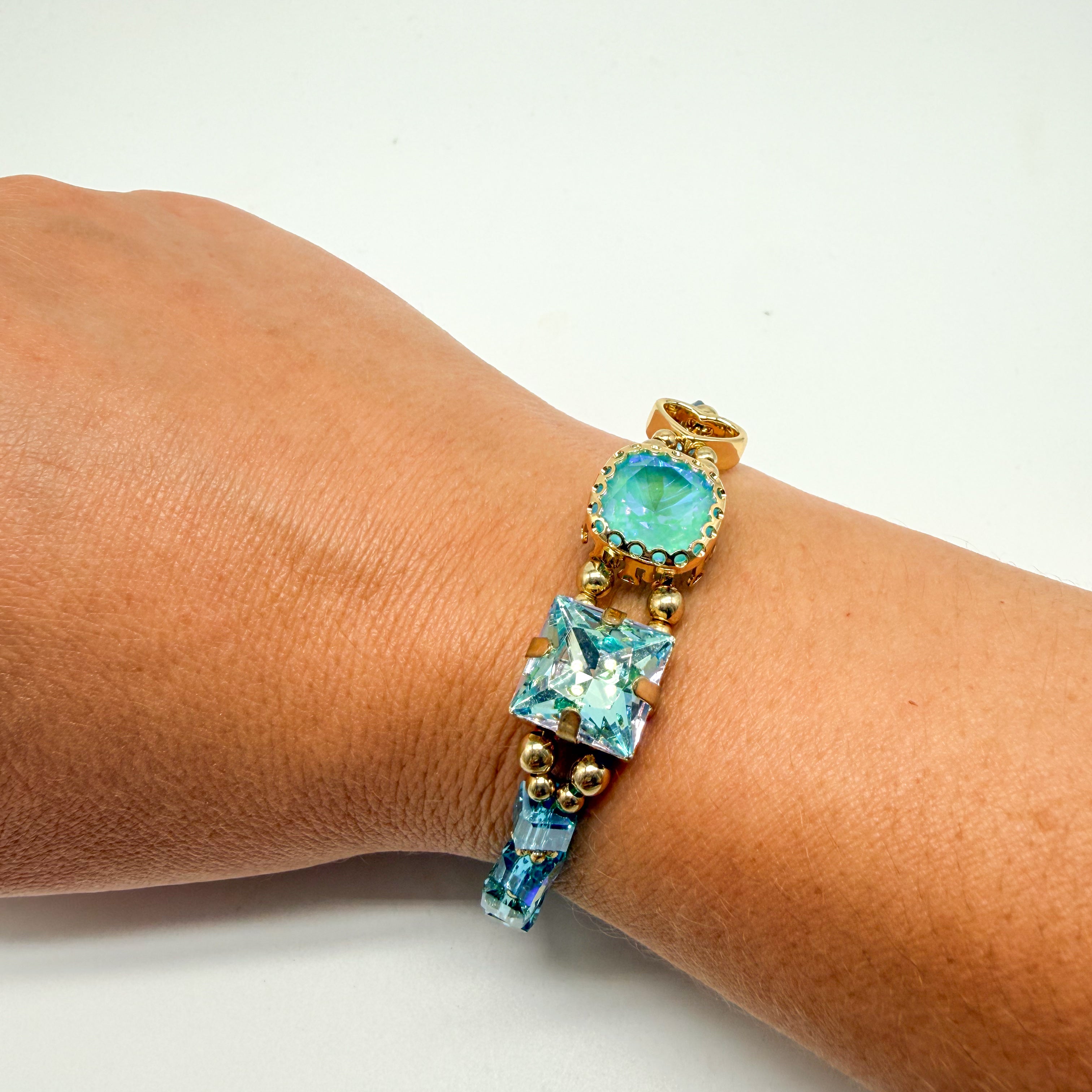 Adjustable Jeweled Waterproof Bracelet-310 Jewelry-NIHAO JEWELRY-Heathered Boho Boutique, Women's Fashion and Accessories in Palmetto, FL