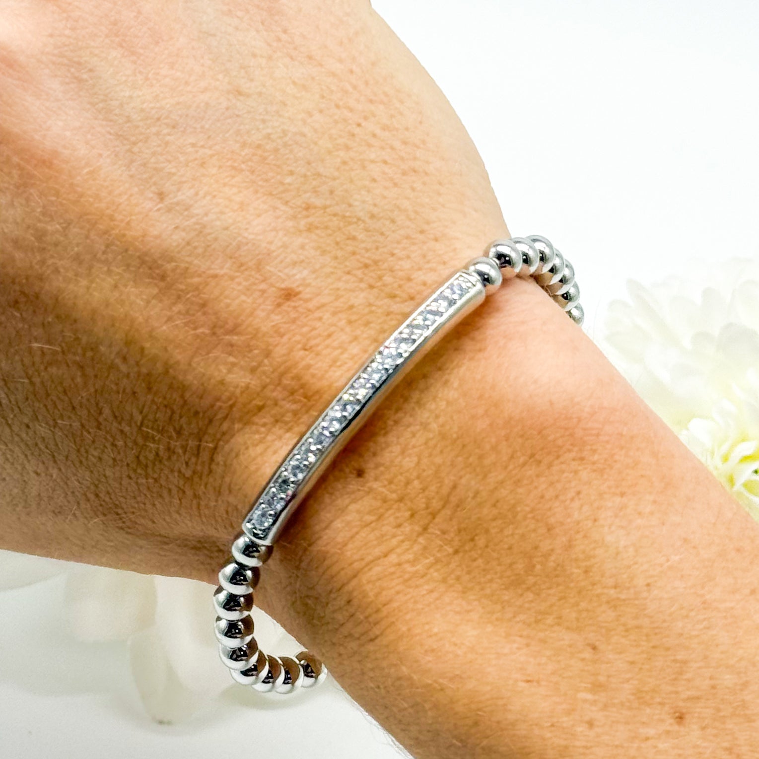 Setting The Bar Stretch Bracelet-310 Jewelry-Joseph Anthony NY, Inc-Heathered Boho Boutique, Women's Fashion and Accessories in Palmetto, FL