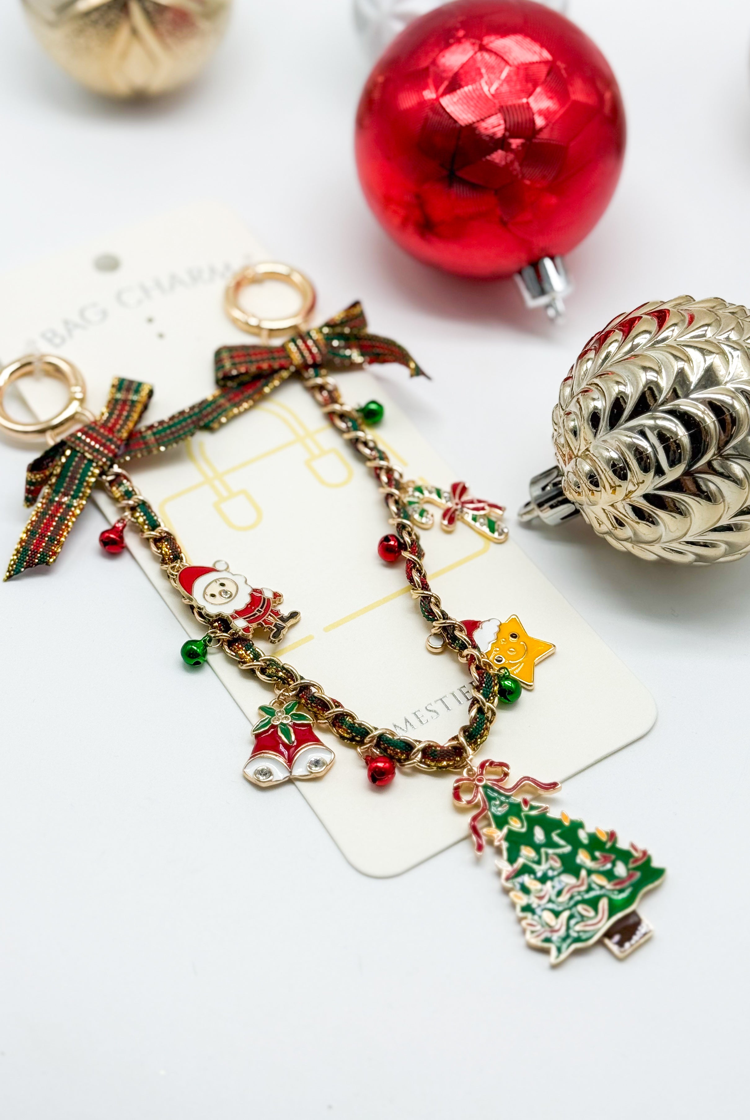 Holiday Tree Bag Charm-340 Other Accessories-Crystal Trading-Heathered Boho Boutique, Women's Fashion and Accessories in Palmetto, FL