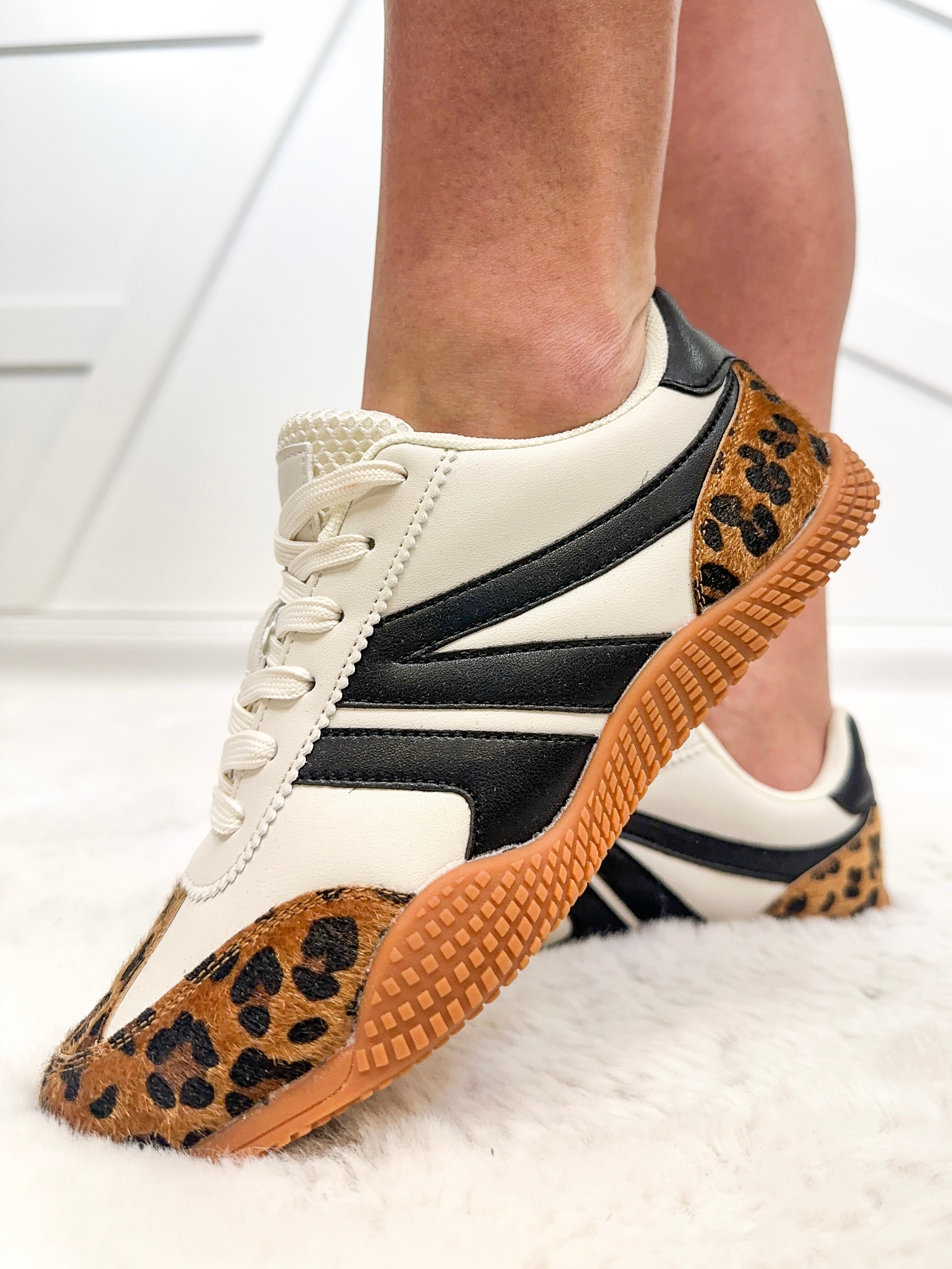 Larson Sneakers - Leopard-350 SHOES-BERNESS-Heathered Boho Boutique, Women's Fashion and Accessories in Palmetto, FL