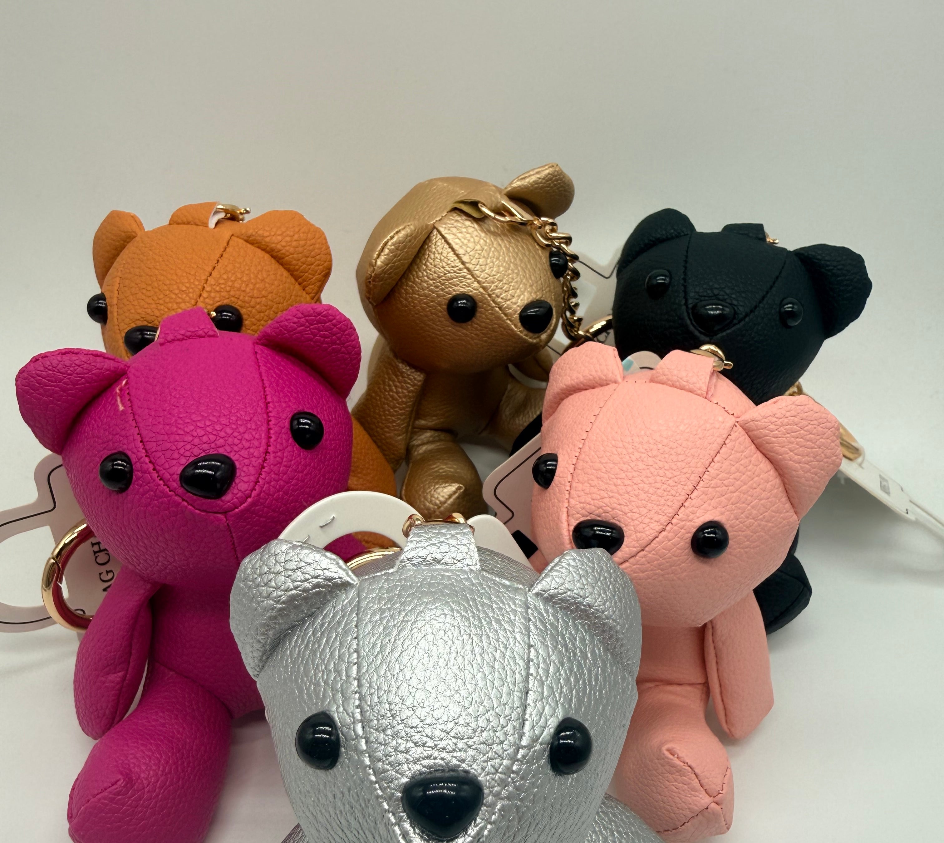 Large Teddy Bear Keychain-340 Other Accessories-Queens Designs-Heathered Boho Boutique, Women's Fashion and Accessories in Palmetto, FL