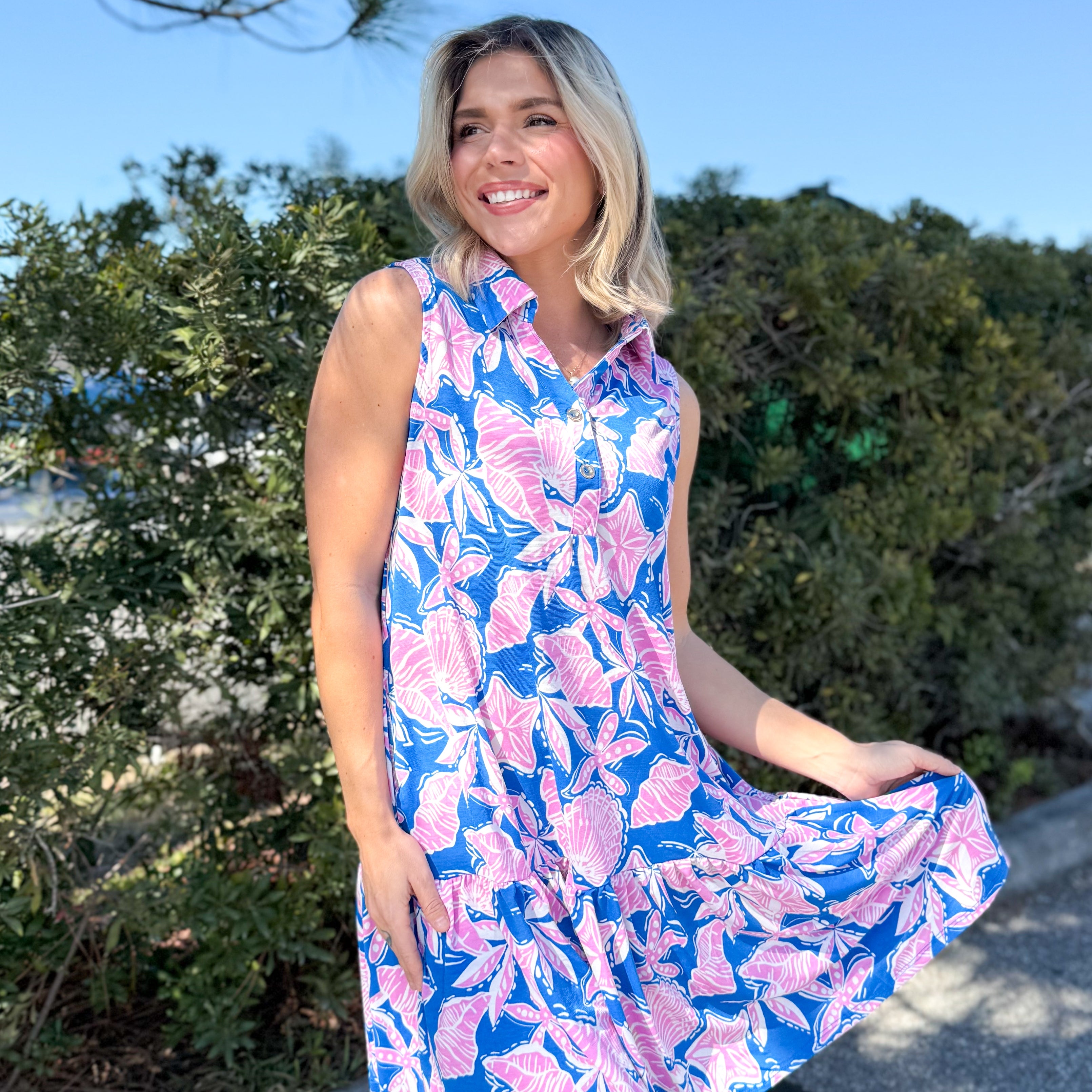 Coral Sands Dress-230 DRESSES/JUMPSUITS/ROMPERS-DEAR SCARLETT-Heathered Boho Boutique, Women's Fashion and Accessories in Palmetto, FL