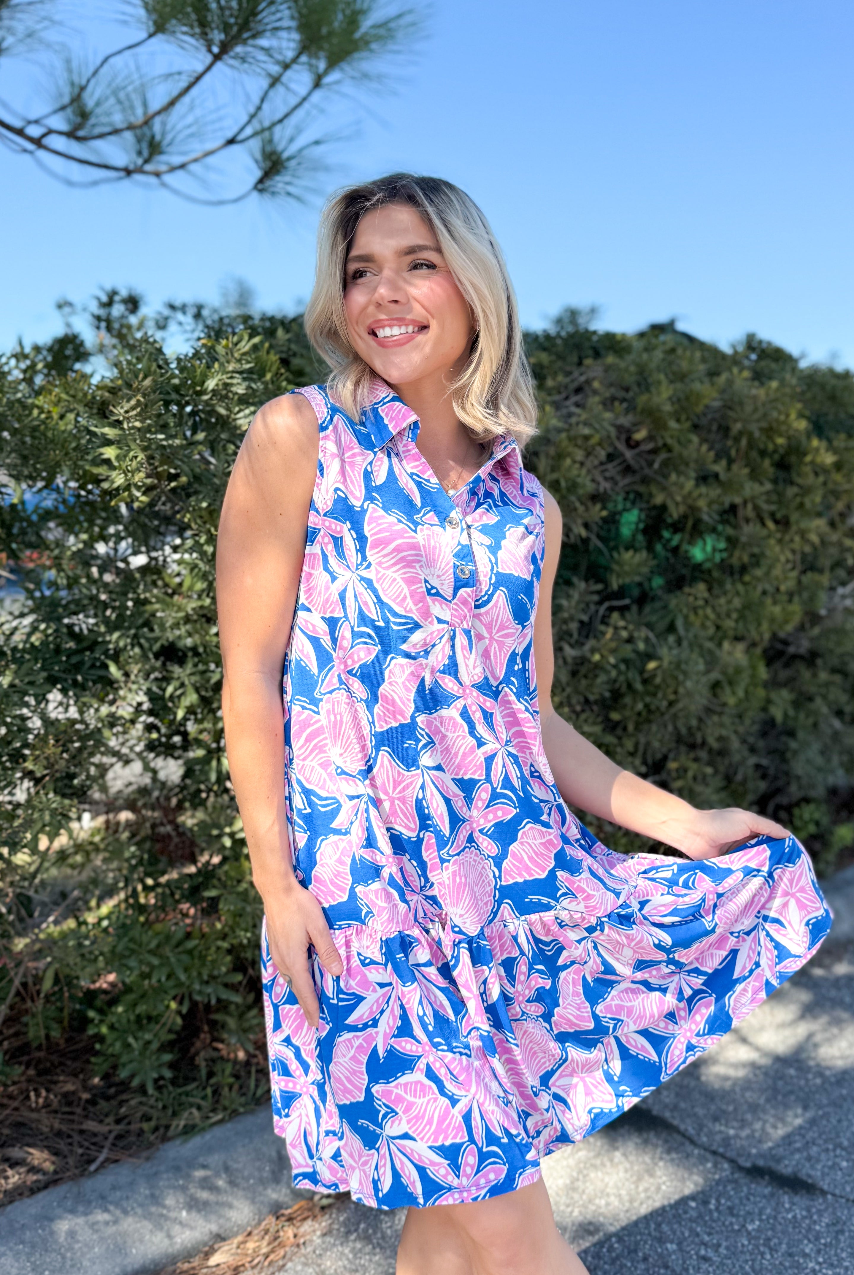 Coral Sands Dress-230 DRESSES/JUMPSUITS/ROMPERS-DEAR SCARLETT-Heathered Boho Boutique, Women's Fashion and Accessories in Palmetto, FL