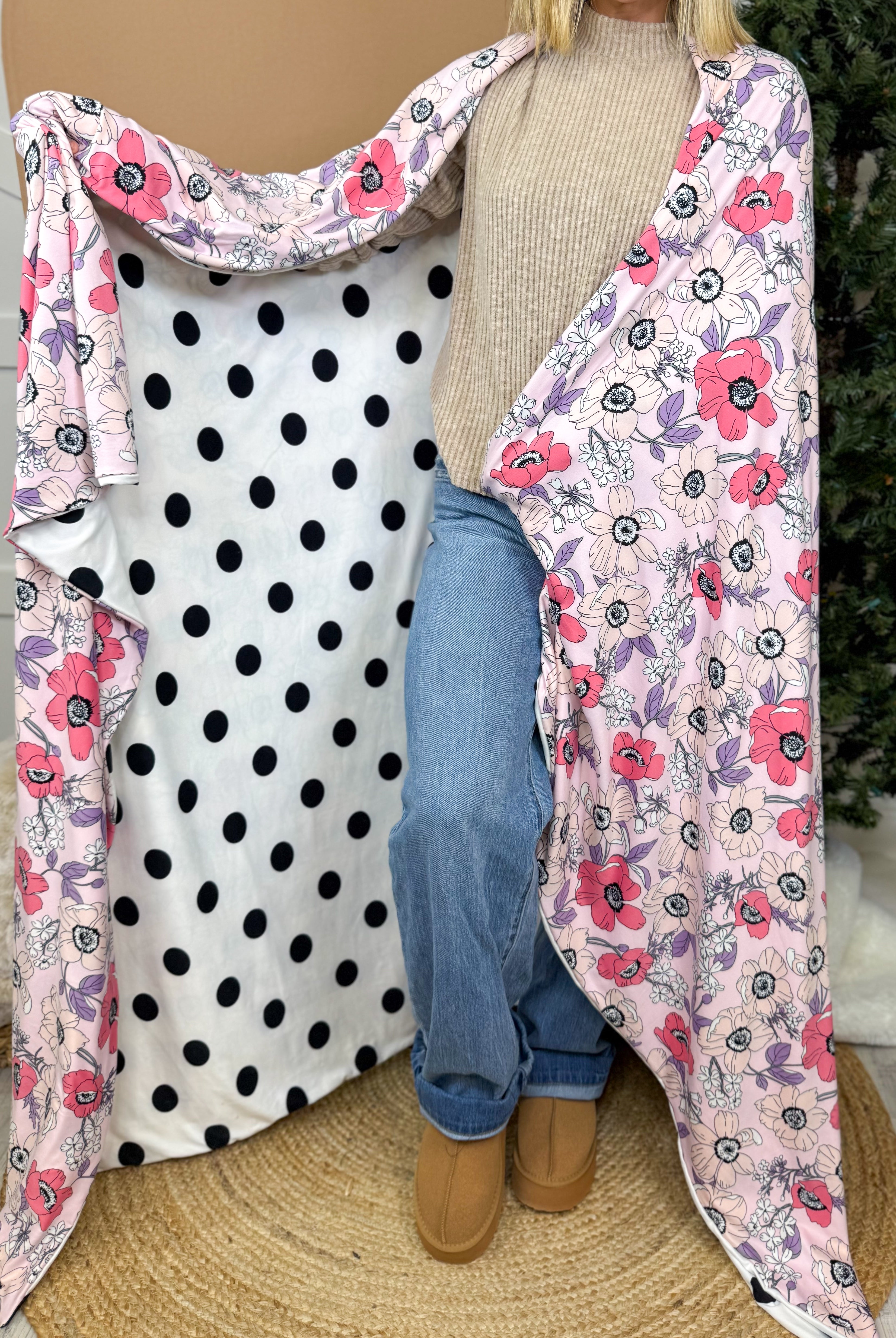 Petal Whisper Dreamer Blanket-340 Other Accessories-Heathered Boho-Heathered Boho Boutique, Women's Fashion and Accessories in Palmetto, FL