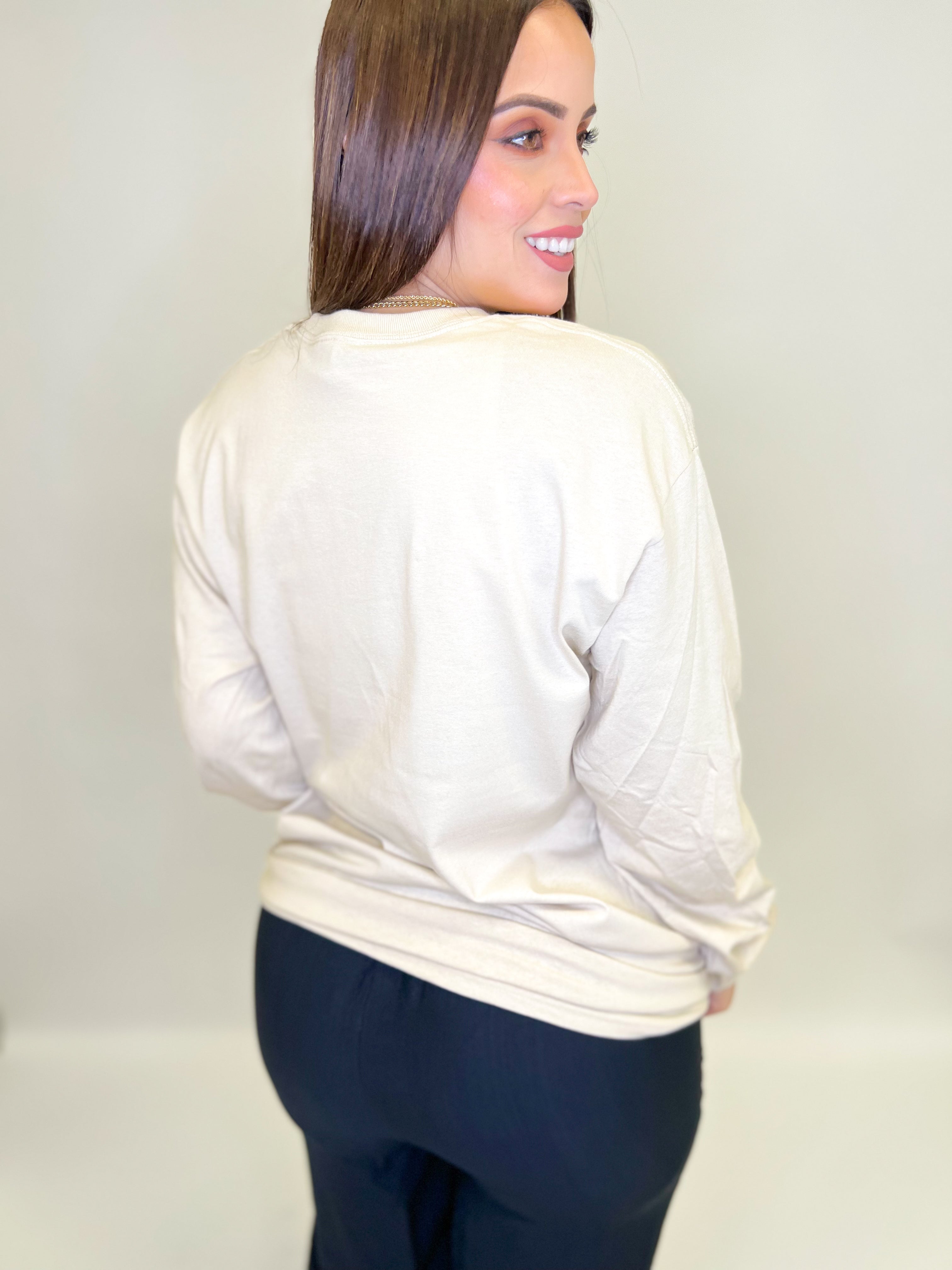 Favorite Aunt Graphic Long Sleeve-130 Graphic Tees-Heathered Boho-Heathered Boho Boutique, Women's Fashion and Accessories in Palmetto, FL