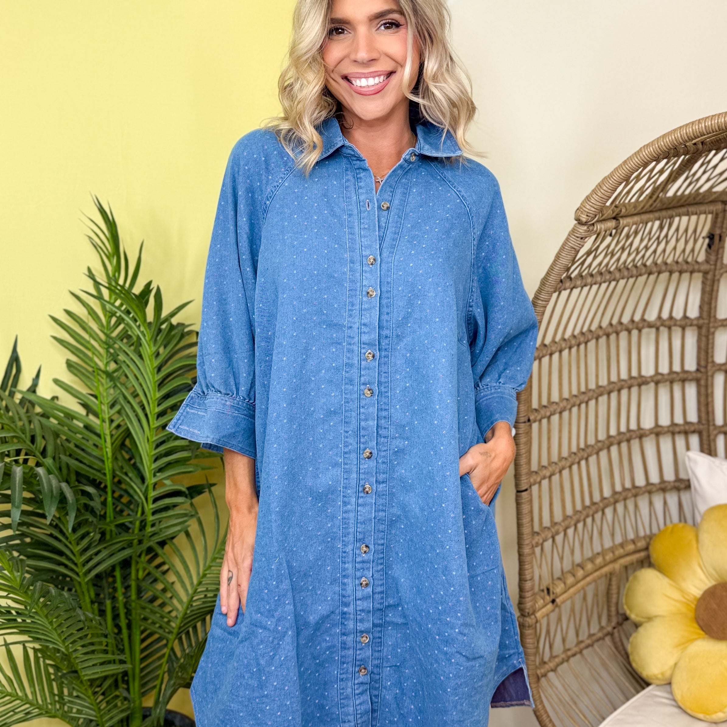 Spotted Out Dress-230 Dresses/Jumpsuits/Rompers-Easel-Heathered Boho Boutique, Women's Fashion and Accessories in Palmetto, FL