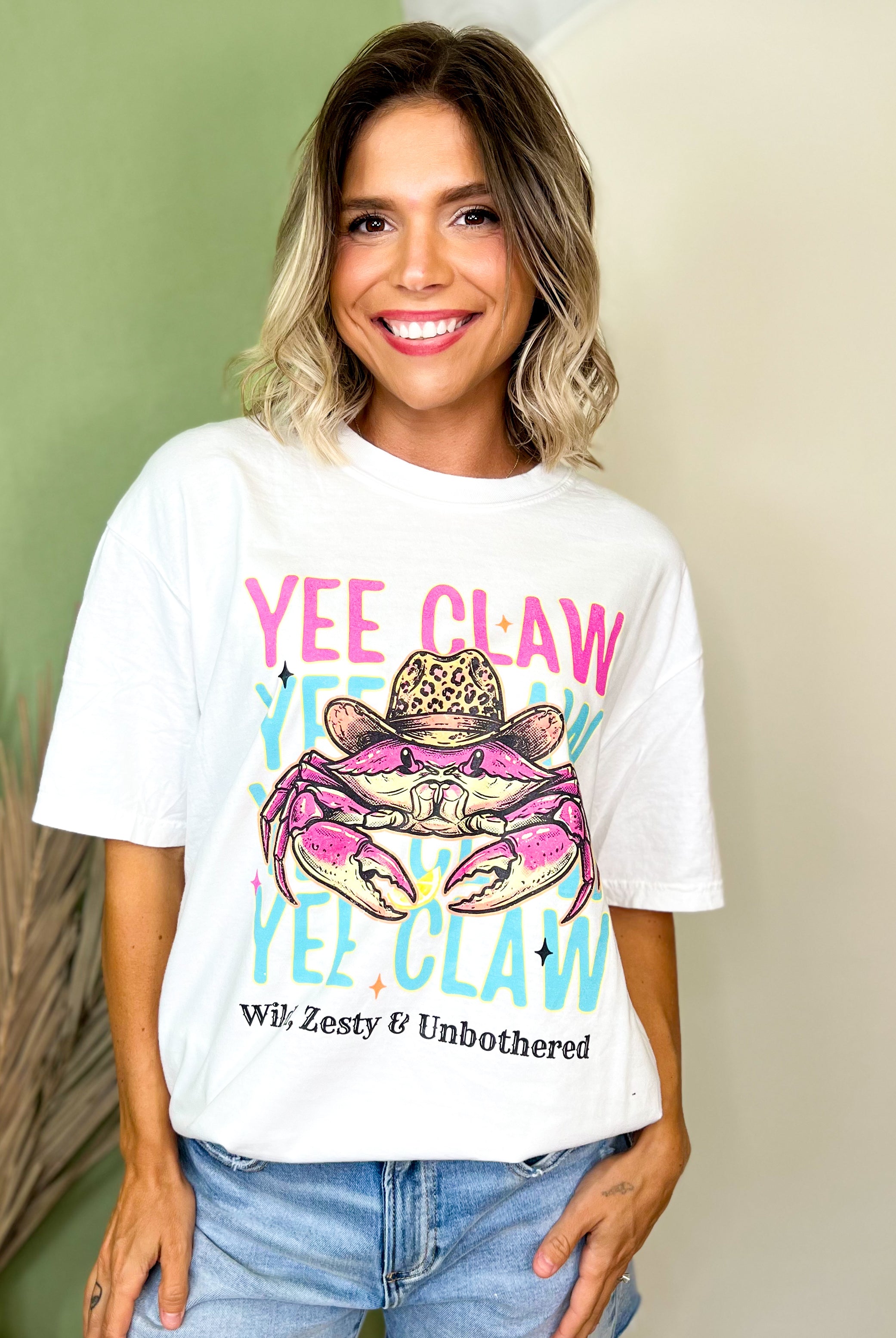Yee Claw Graphic Tee-130 Graphic Tees-Heathered Boho-Heathered Boho Boutique, Women's Fashion and Accessories in Palmetto, FL