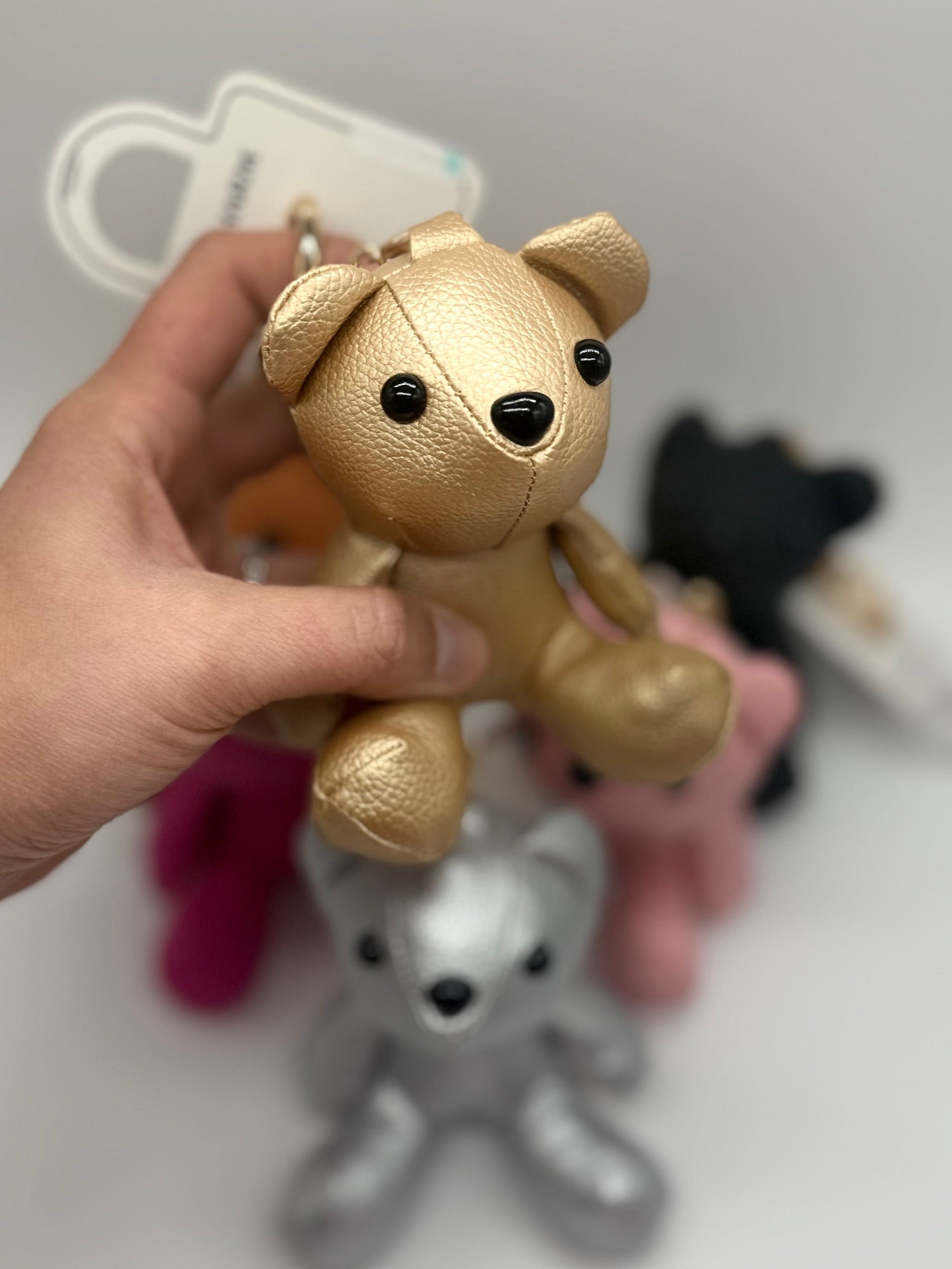 Large Teddy Bear Keychain-340 Other Accessories-Queens Designs-Heathered Boho Boutique, Women's Fashion and Accessories in Palmetto, FL