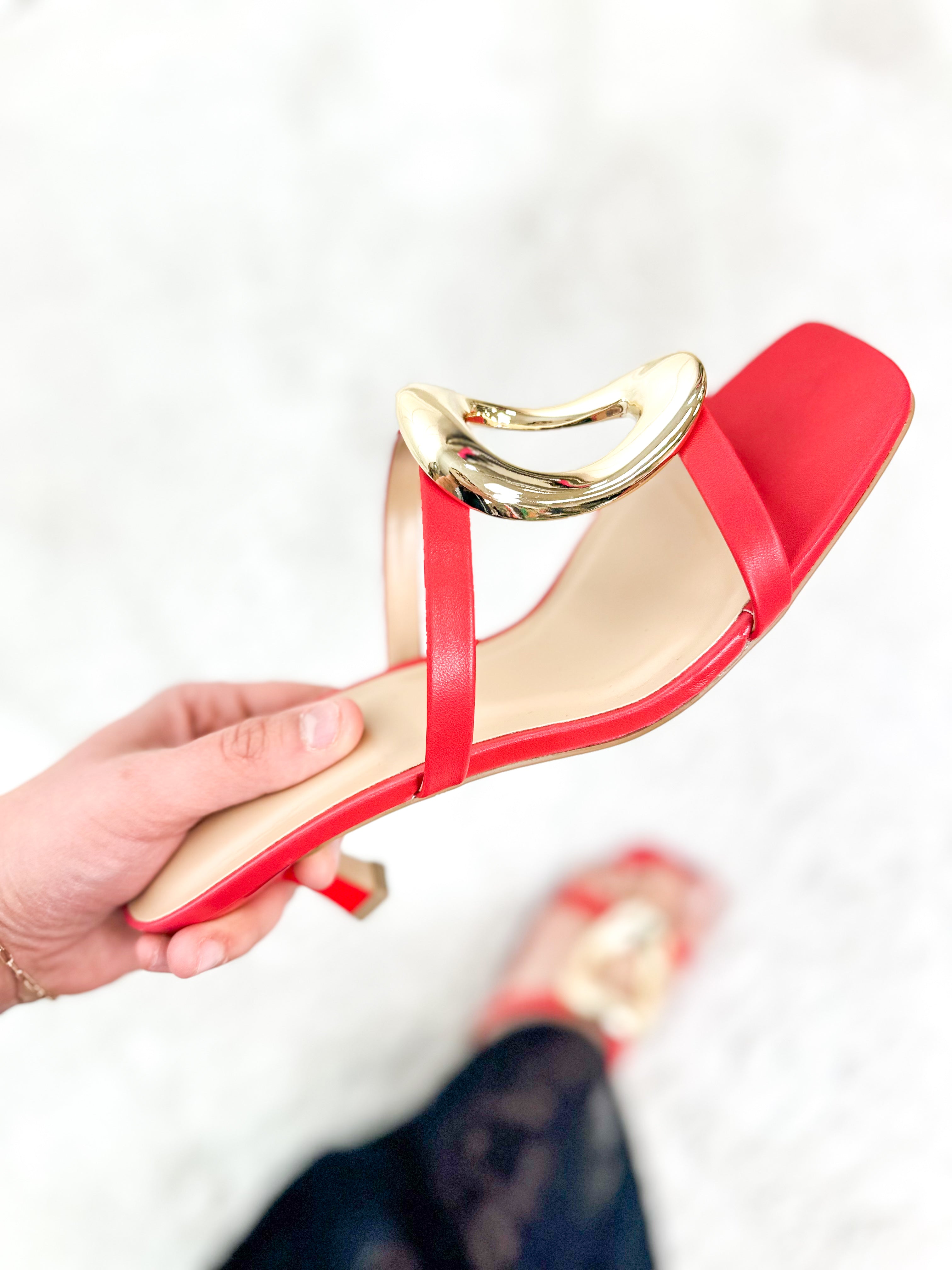 Near and Far Heels - Red-350 Shoes-Fortune Dynamic-Heathered Boho Boutique, Women's Fashion and Accessories in Palmetto, FL