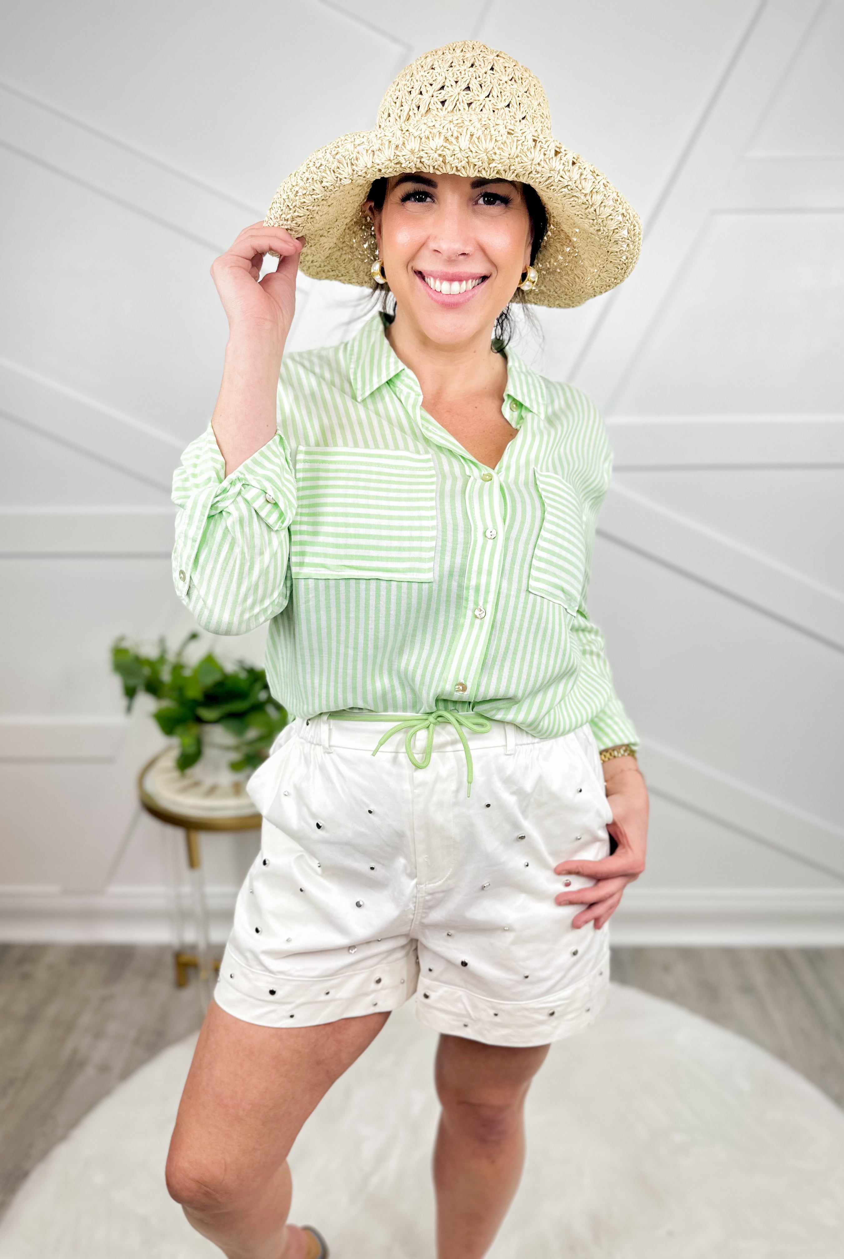 Katy Shorts-160 shorts-Cris Cris-Heathered Boho Boutique, Women's Fashion and Accessories in Palmetto, FL