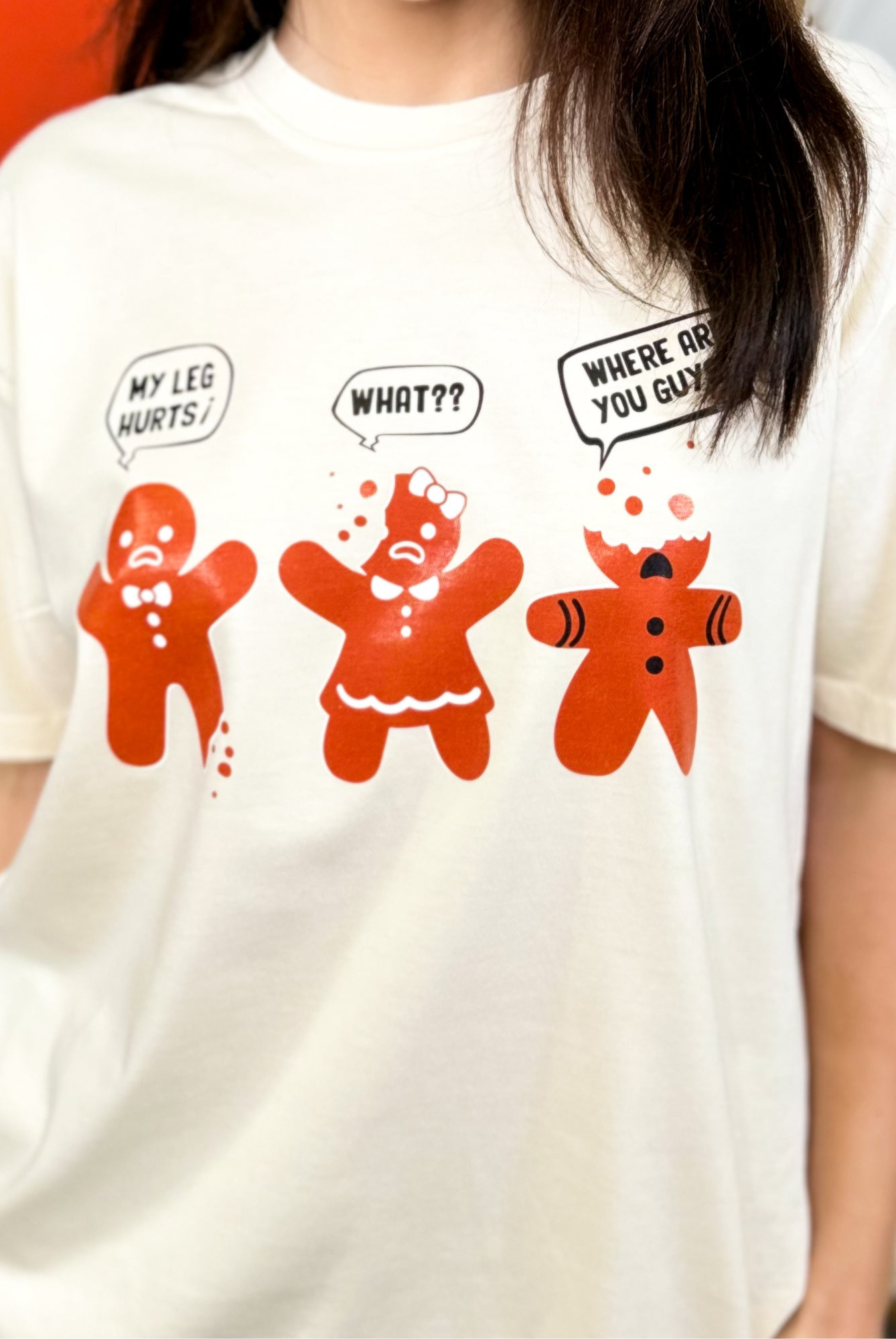 Gingerbread Gang Graphic Tee-130 Graphic Tees-Heathered Boho-Heathered Boho Boutique, Women's Fashion and Accessories in Palmetto, FL