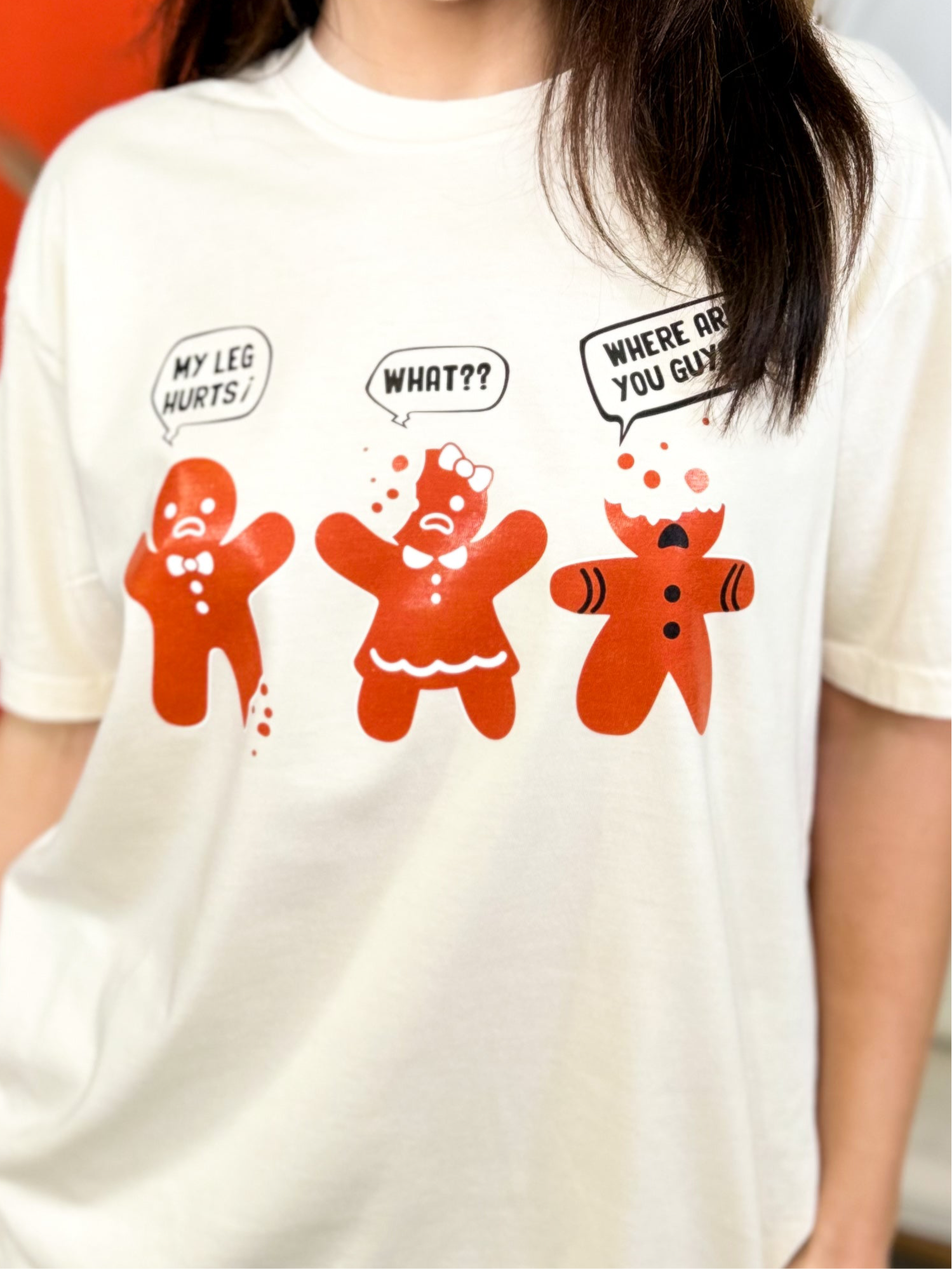 Gingerbread Gang Graphic Tee-130 Graphic Tees-Heathered Boho-Heathered Boho Boutique, Women's Fashion and Accessories in Palmetto, FL