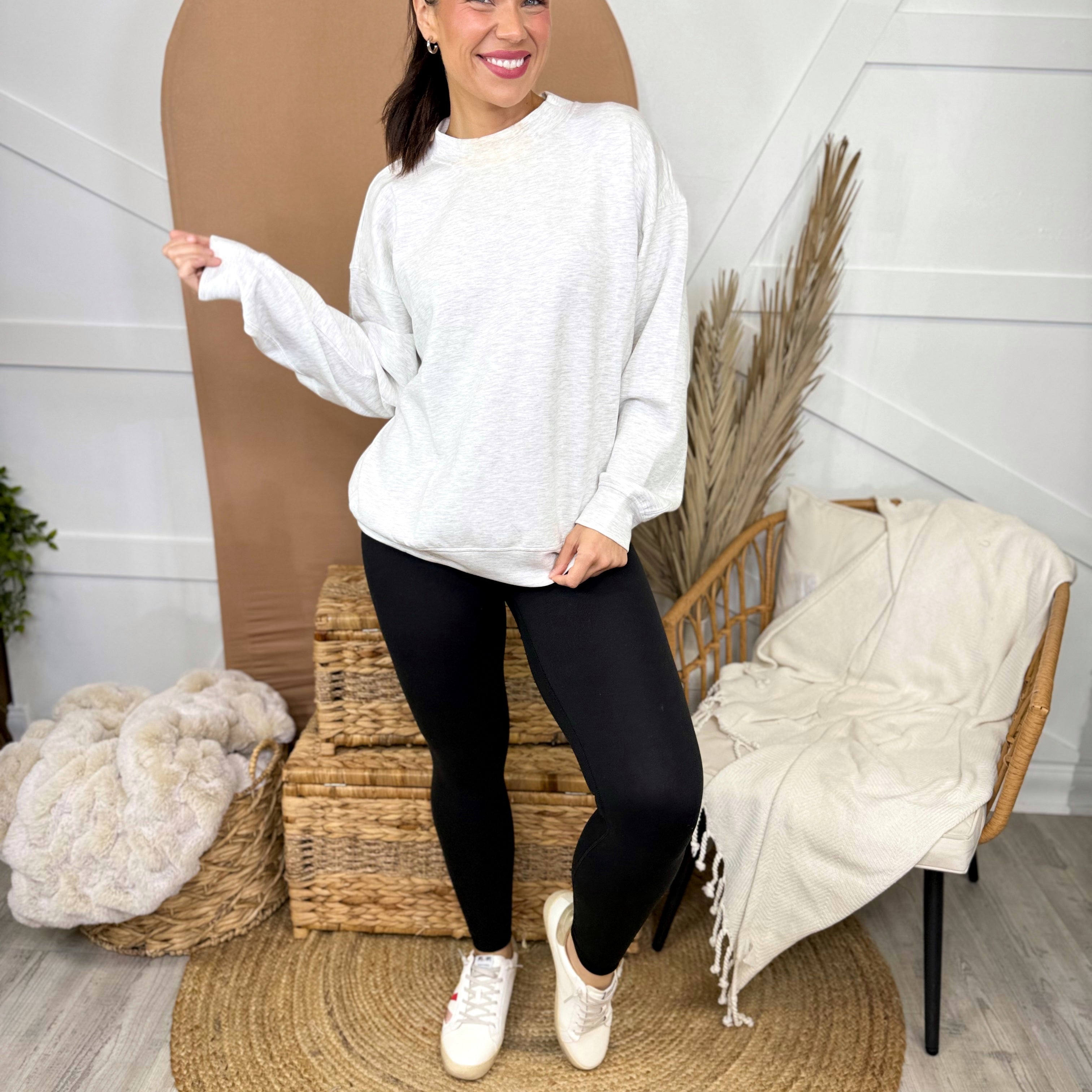 Final Stretch Pullover-120 LONG SLEEVE TOPS-RAE MODE-Heathered Boho Boutique, Women's Fashion and Accessories in Palmetto, FL