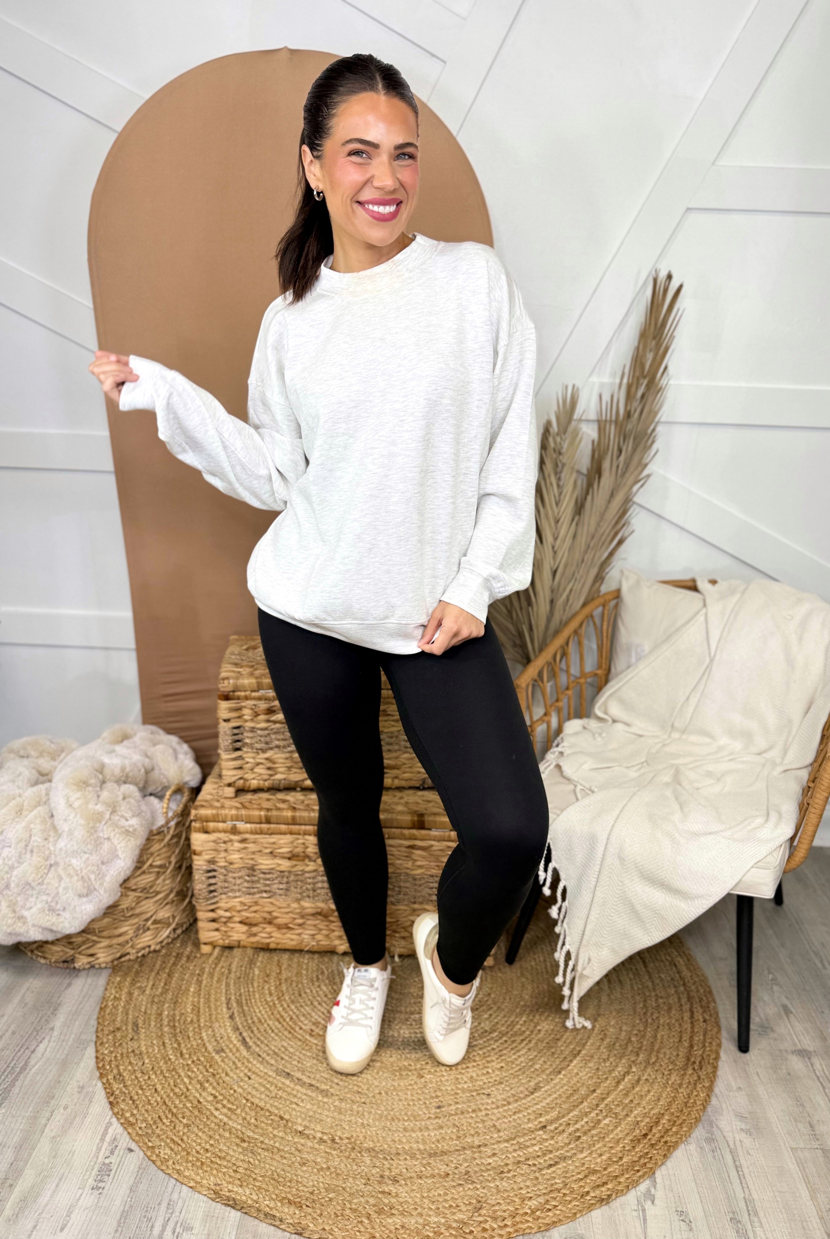 Final Stretch Pullover-120 LONG SLEEVE TOPS-RAE MODE-Heathered Boho Boutique, Women's Fashion and Accessories in Palmetto, FL