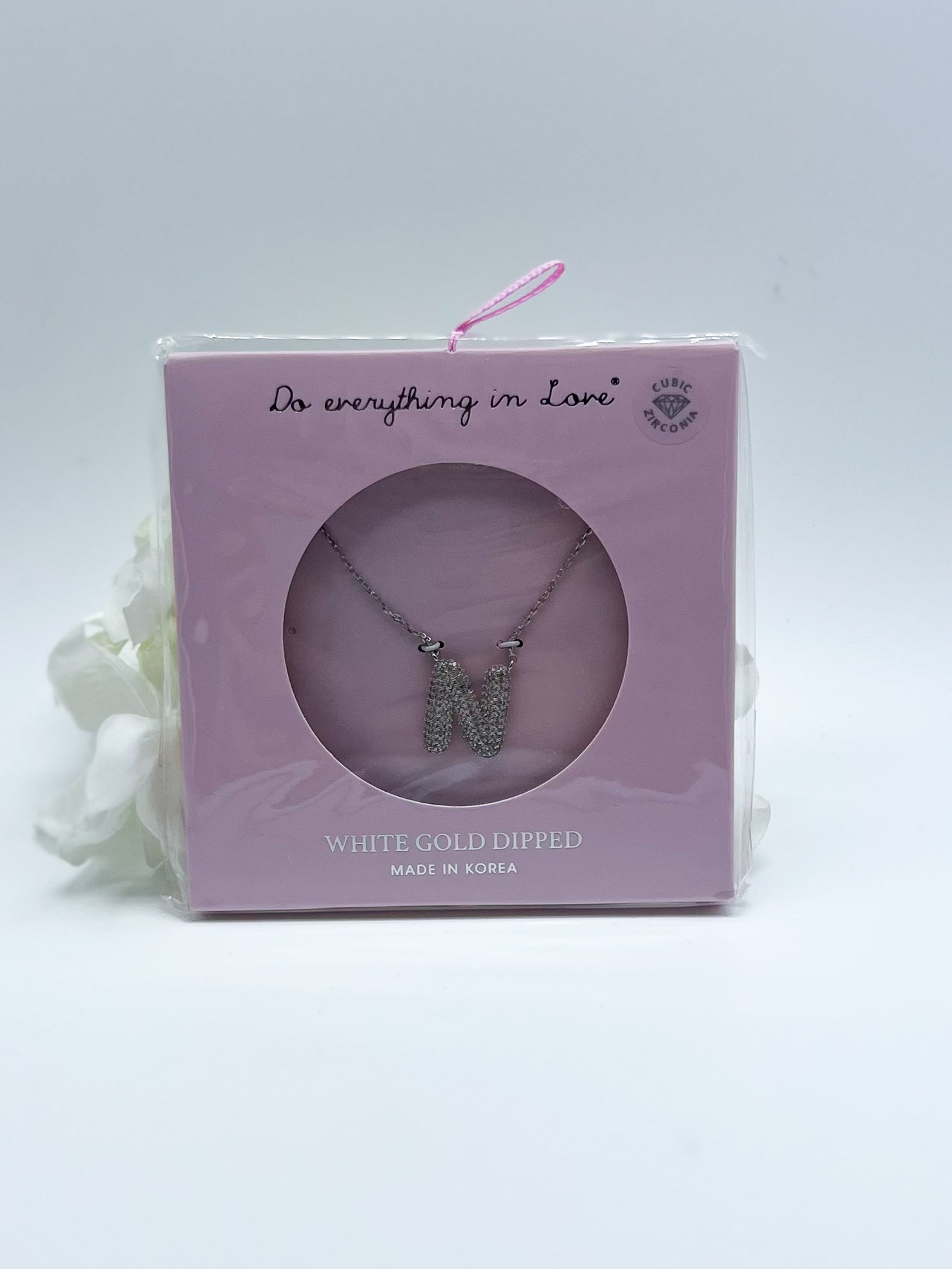 CZ Initial Necklace-310 Jewelry-KW fashion-Heathered Boho Boutique, Women's Fashion and Accessories in Palmetto, FL