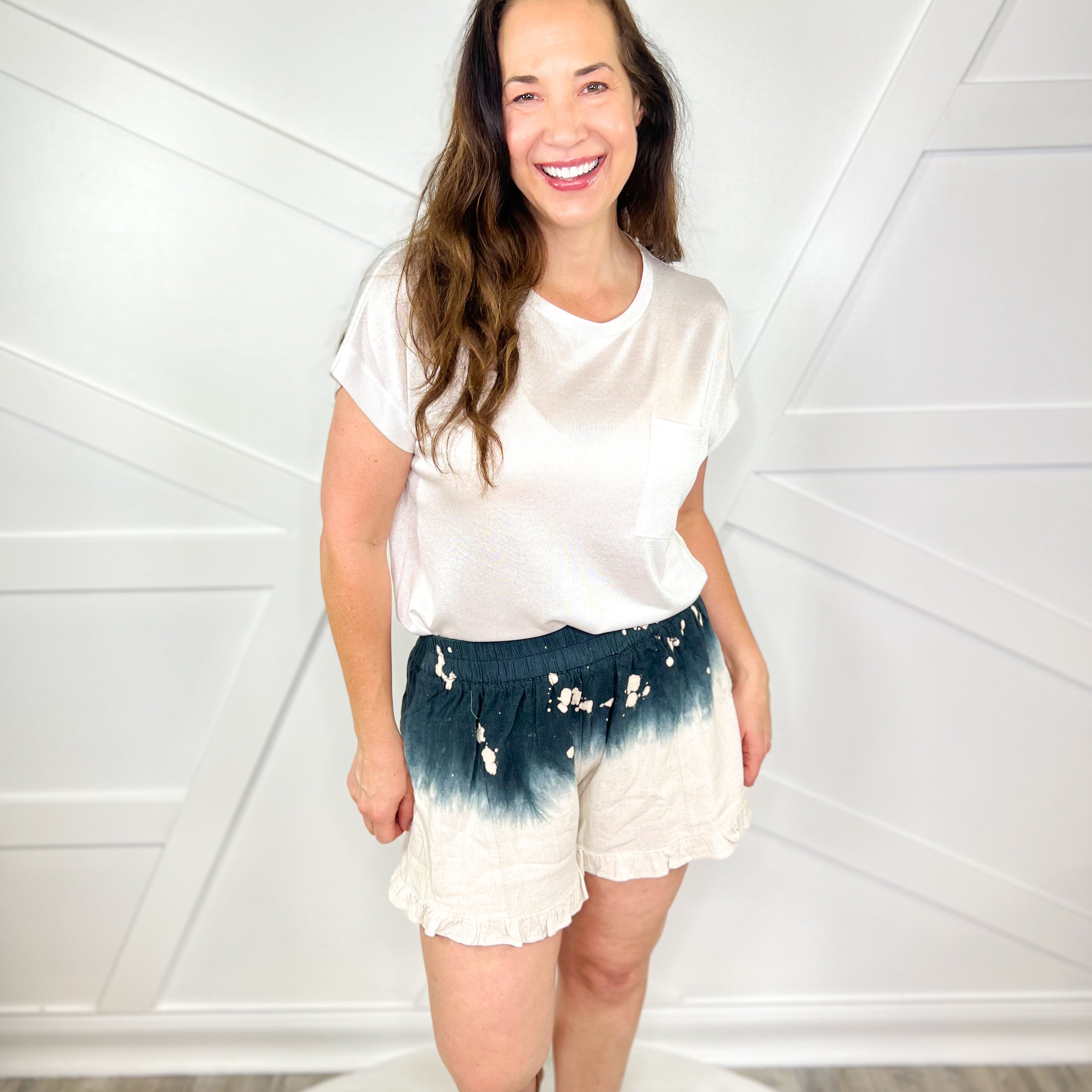 Acid Washed Shorts-160 shorts-Umgee-Heathered Boho Boutique, Women's Fashion and Accessories in Palmetto, FL