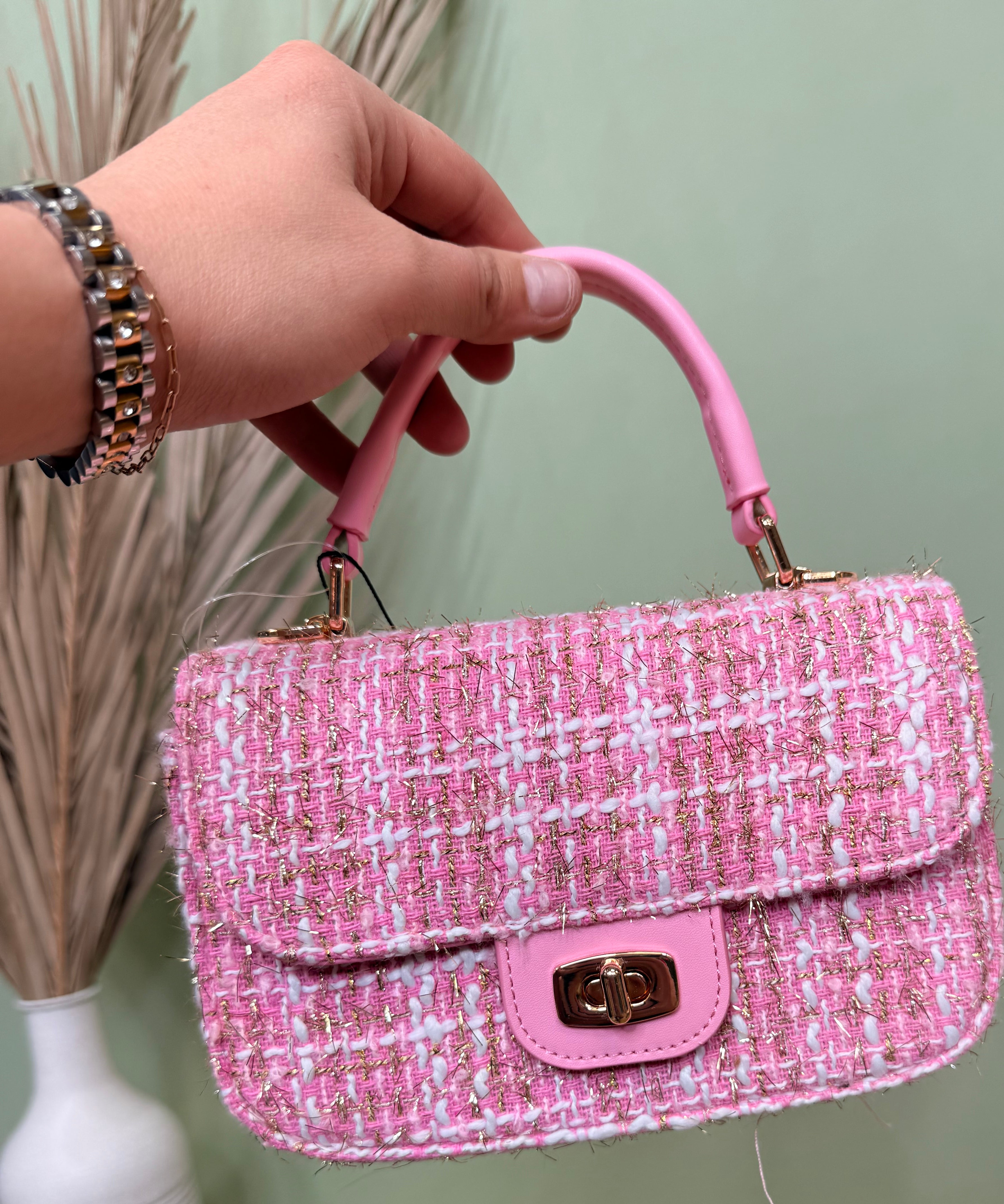 Clueless Plaid Bag-320 BAGS-TOPS HANDBAGS-Heathered Boho Boutique, Women's Fashion and Accessories in Palmetto, FL