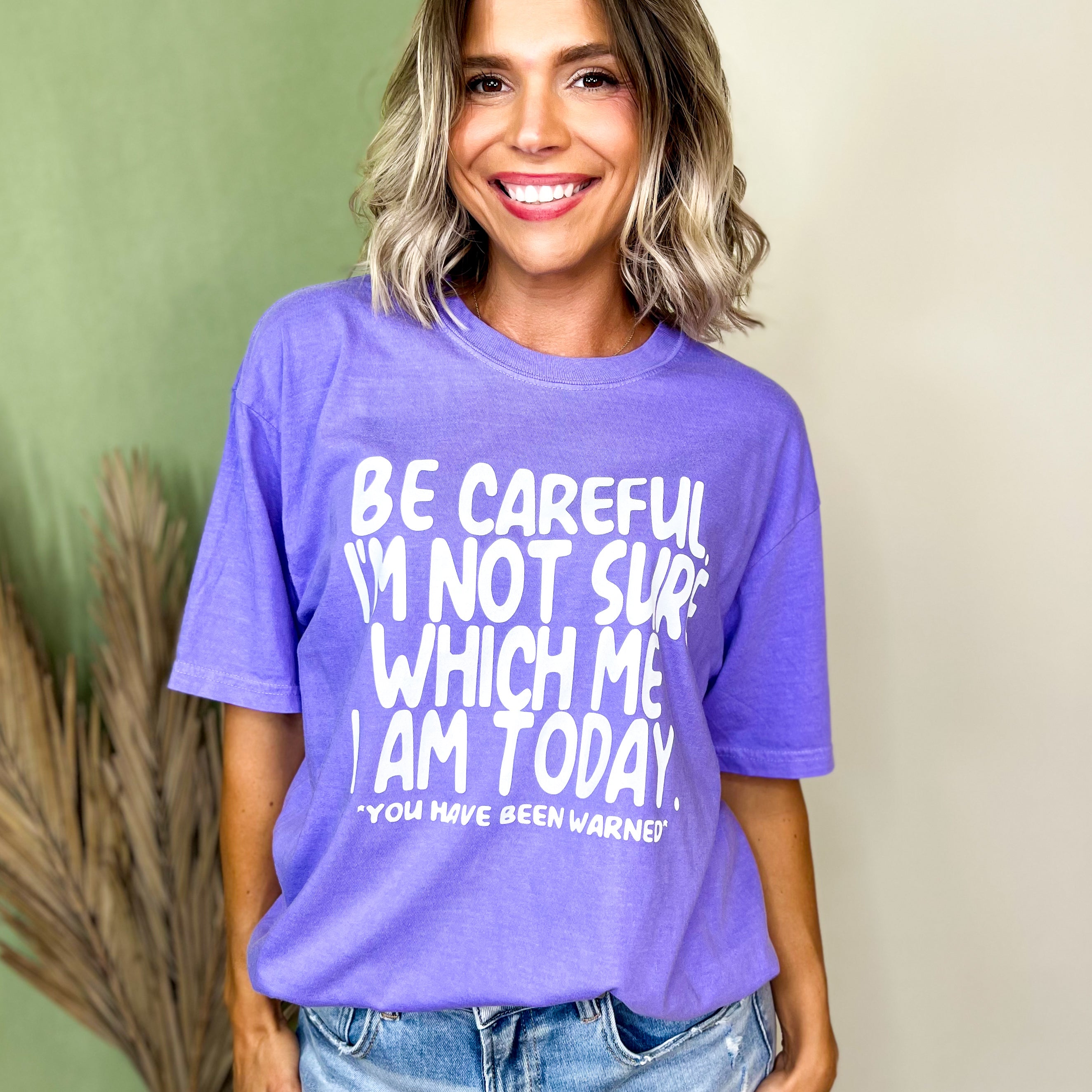 You Have Been Warned Graphic Tee-130 Graphic Tees-Heathered Boho-Heathered Boho Boutique, Women's Fashion and Accessories in Palmetto, FL