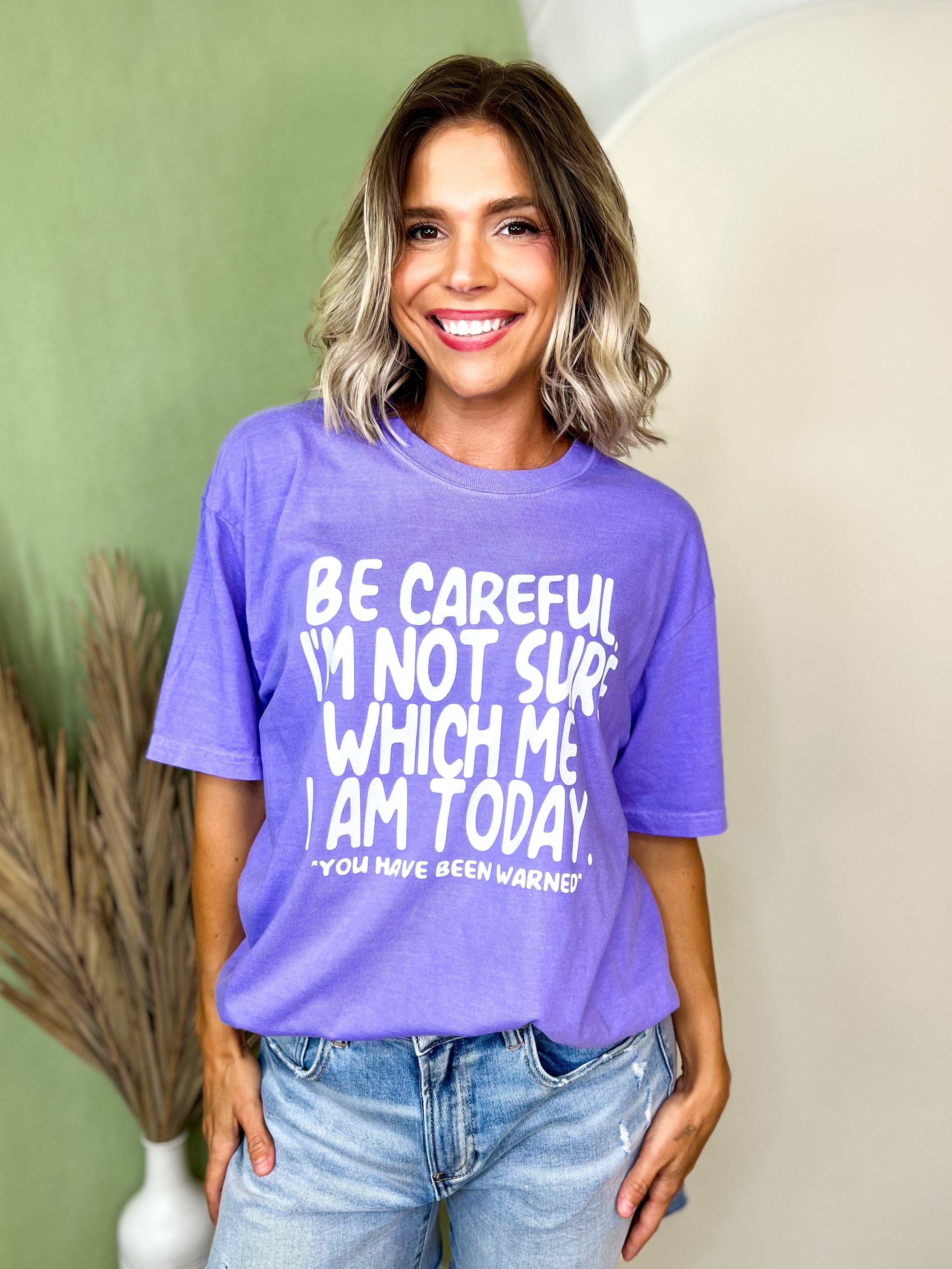 You Have Been Warned Graphic Tee-130 Graphic Tees-Heathered Boho-Heathered Boho Boutique, Women's Fashion and Accessories in Palmetto, FL