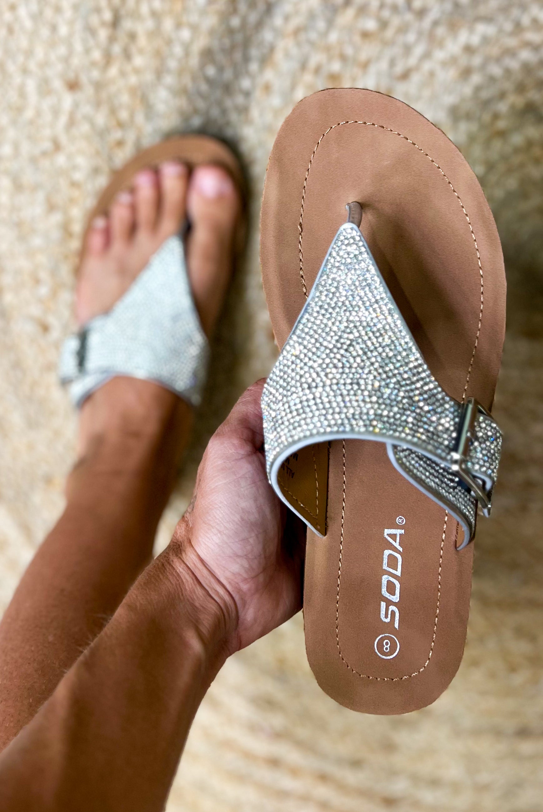 Crystal Coast Sandals-350 SHOES-FORTUNE DYNAMIC-Heathered Boho Boutique, Women's Fashion and Accessories in Palmetto, FL