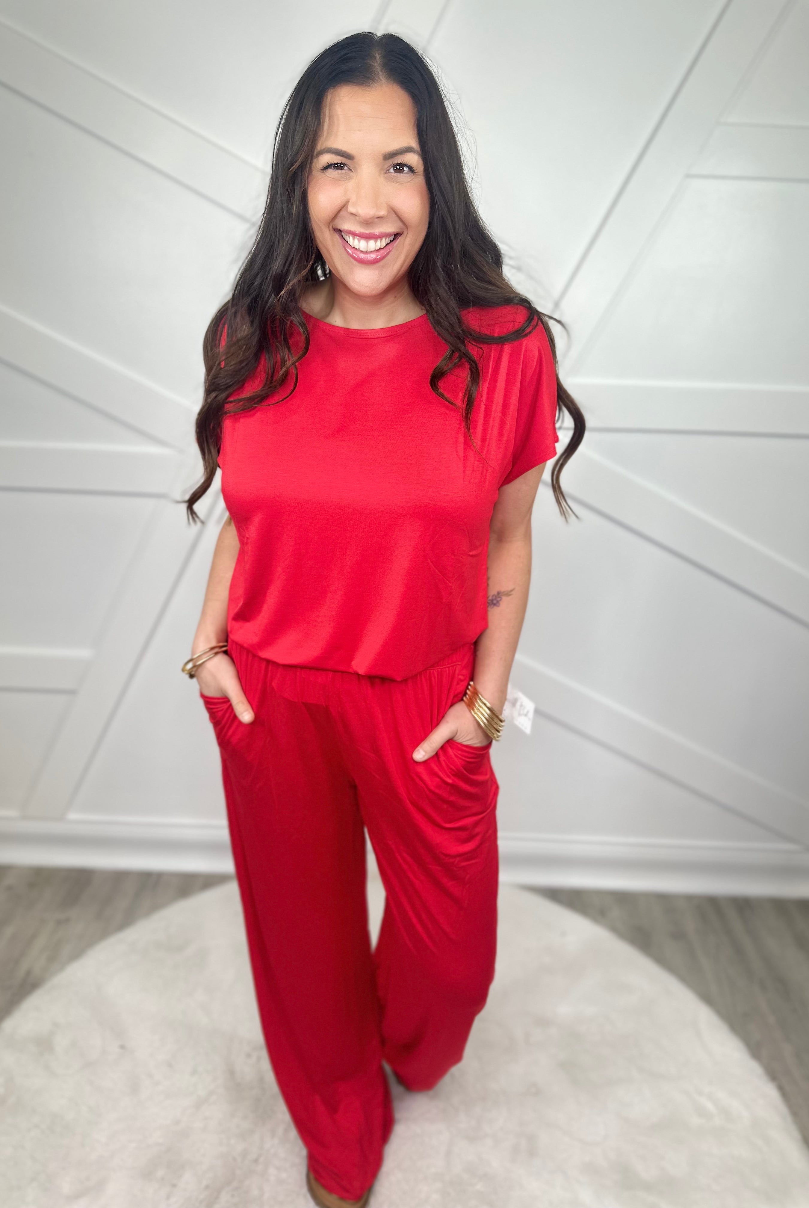 Game Changer Wide Leg Pants-150 PANTS-RAE MODE-Heathered Boho Boutique, Women's Fashion and Accessories in Palmetto, FL