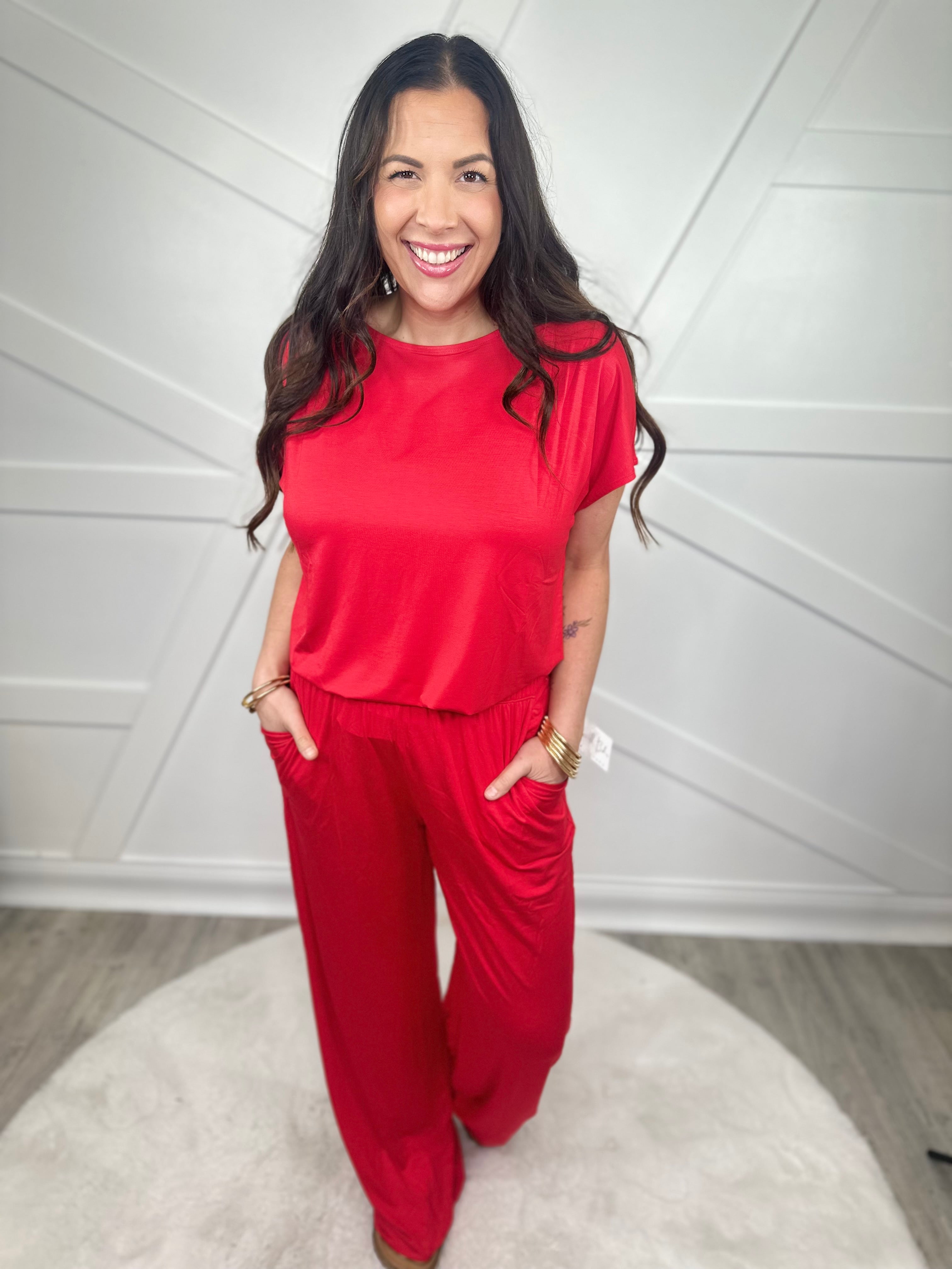 Restock: Game Changer Wide Leg Pants-150 PANTS-RAE MODE-Heathered Boho Boutique, Women's Fashion and Accessories in Palmetto, FL