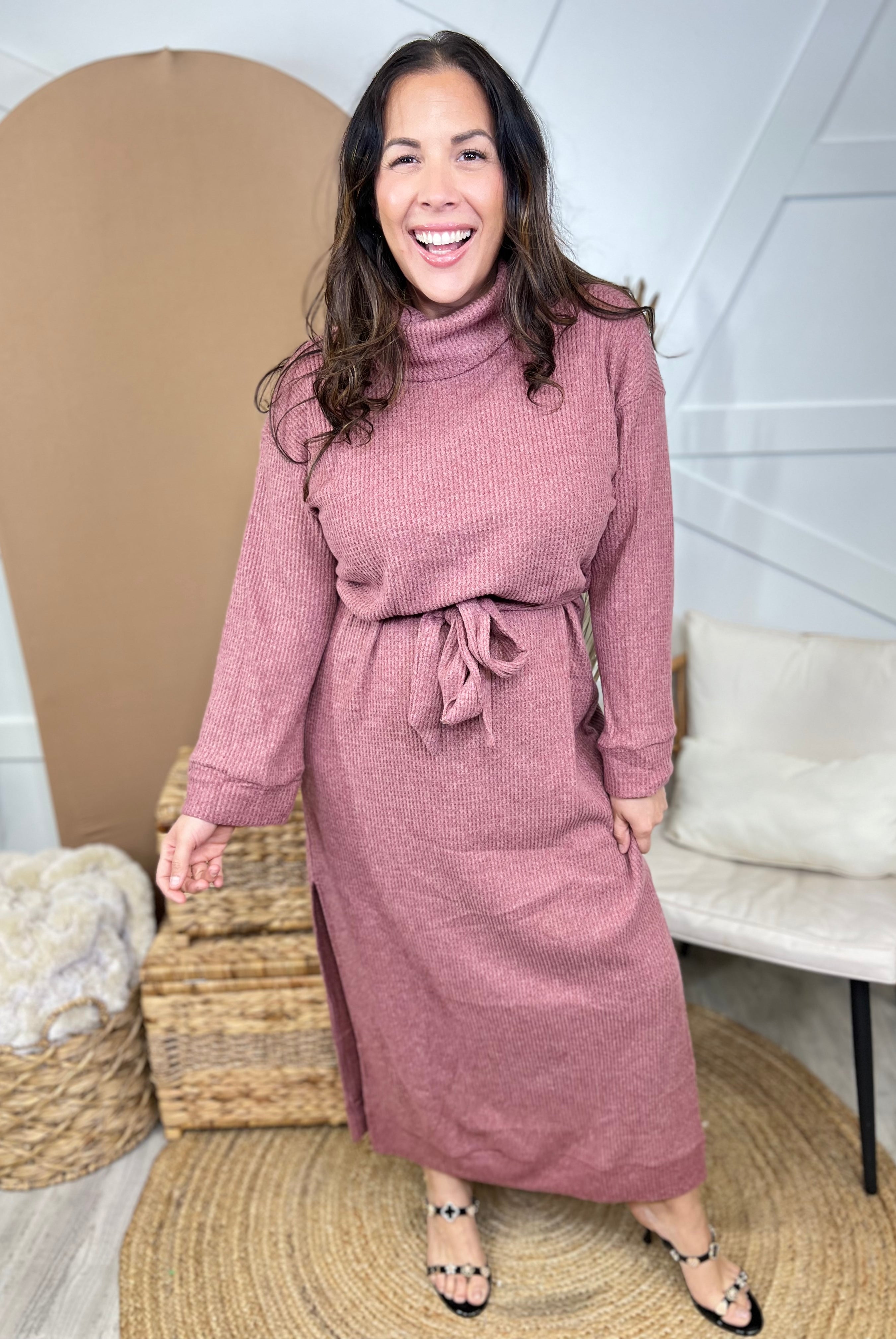 Plush Dress-230 DRESSES/JUMPSUITS/ROMPERS-DEAR SCARLETT-Heathered Boho Boutique, Women's Fashion and Accessories in Palmetto, FL