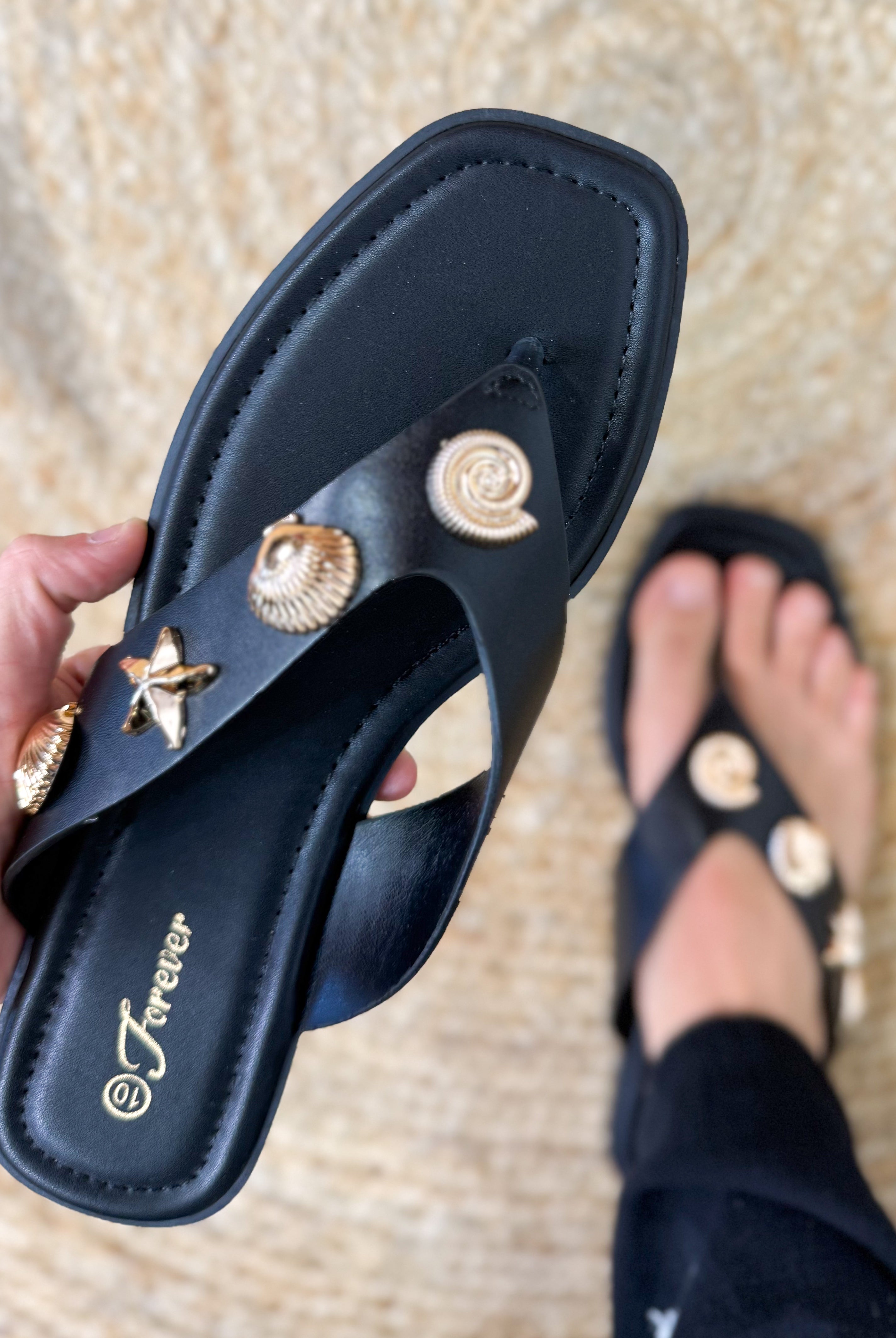 Amount of Style Sandals - Black-350 SHOES-Forever Link-Heathered Boho Boutique, Women's Fashion and Accessories in Palmetto, FL
