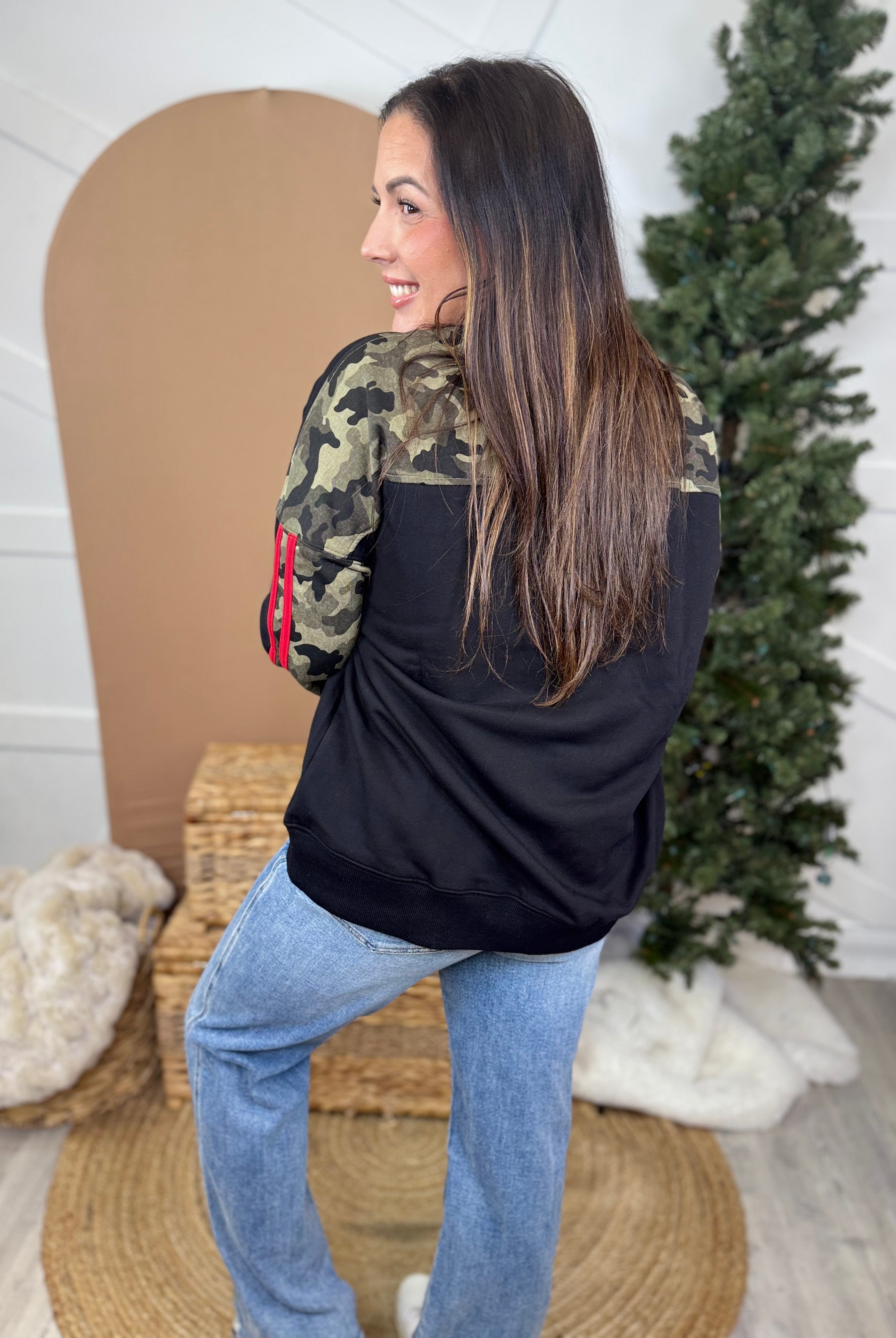 Keeping Up Camo Top-120 LONG SLEEVE TOPS-WHITE BIRCH-Heathered Boho Boutique, Women's Fashion and Accessories in Palmetto, FL