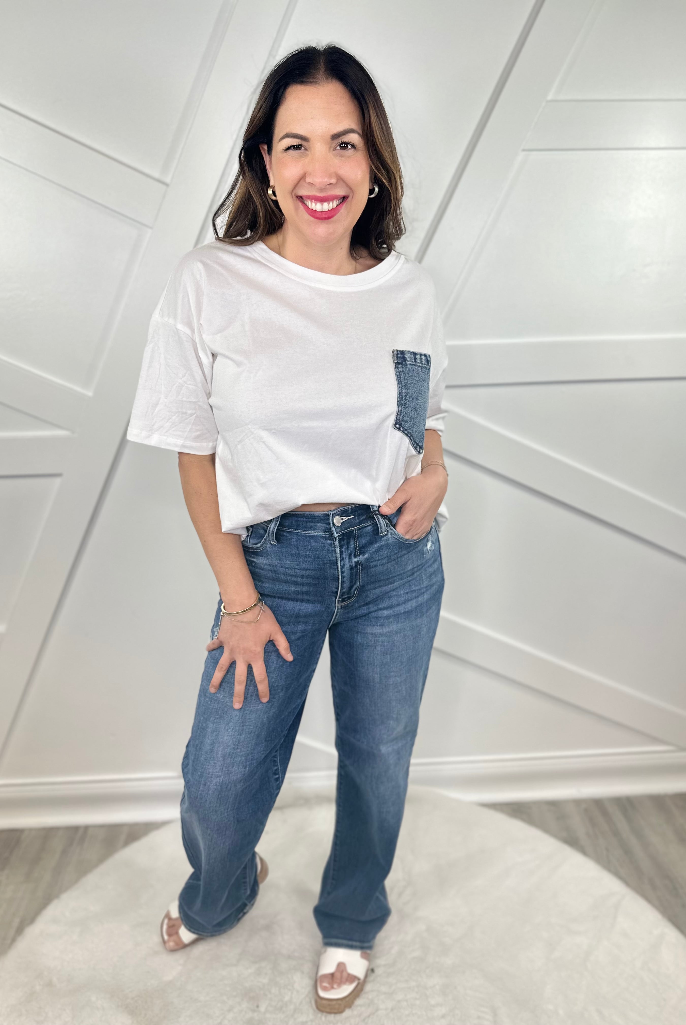 Major Upgrade Straight Leg Jeans by Judy Blue-190 Jeans-Judy Blue-Heathered Boho Boutique, Women's Fashion and Accessories in Palmetto, FL