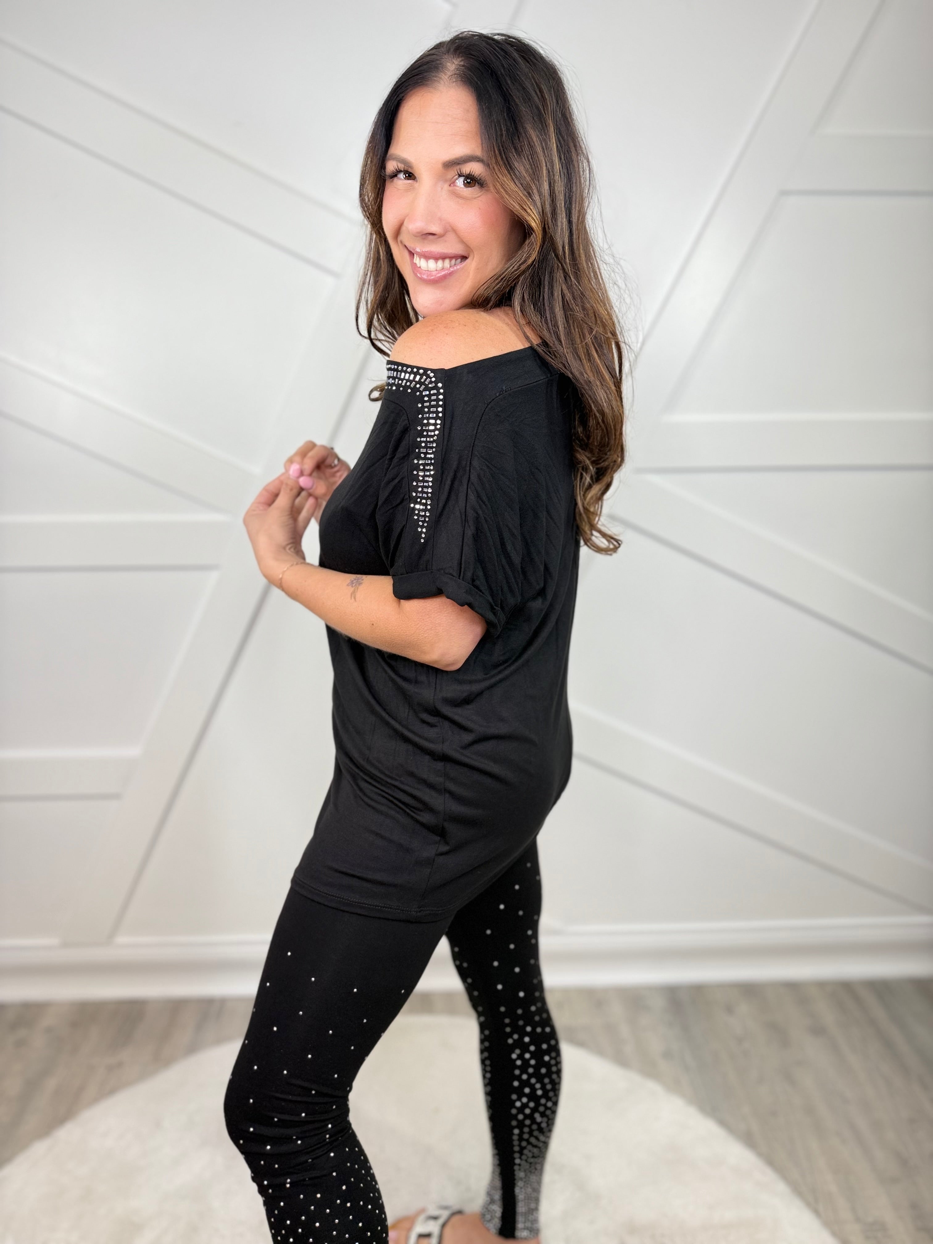 Fortune Top-110 Short Sleeve Top-VOCAL-Heathered Boho Boutique, Women's Fashion and Accessories in Palmetto, FL