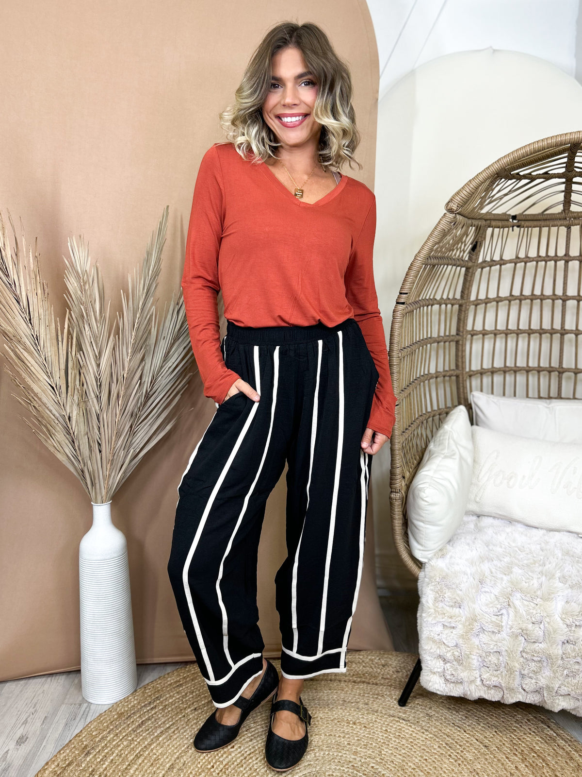 The Chasing Autumn Harem Pants-150 PANTS-ODDI-Heathered Boho Boutique, Women's Fashion and Accessories in Palmetto, FL