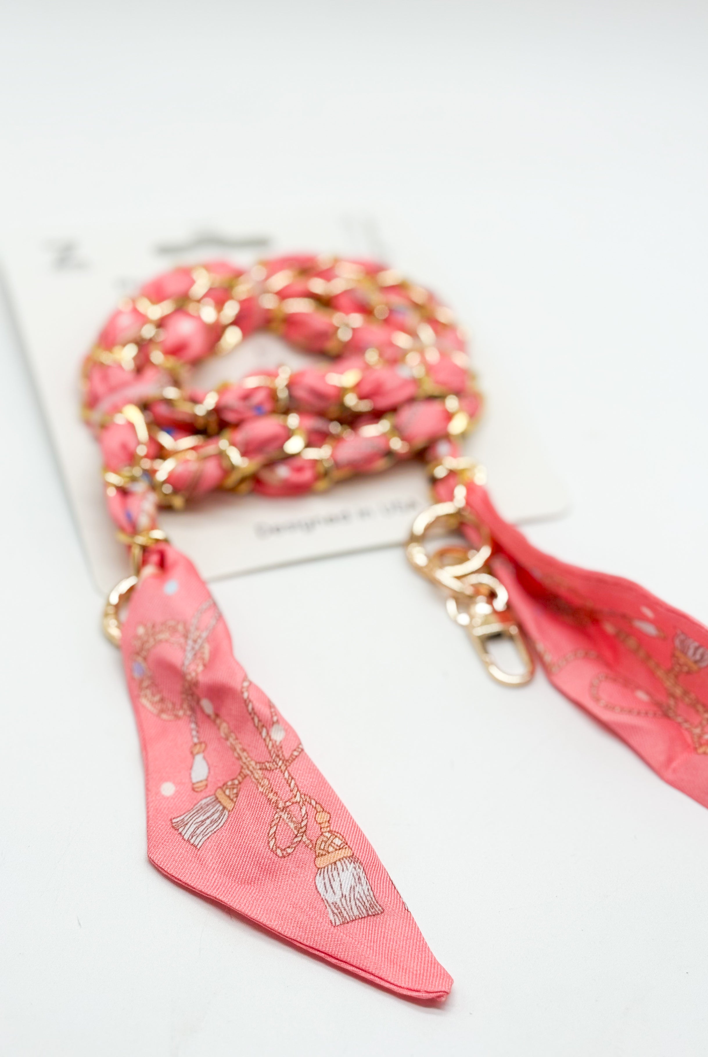 Silk Scarf Phone Holder Crossbody-340 Other Accessories-Queens Designs-Heathered Boho Boutique, Women's Fashion and Accessories in Palmetto, FL