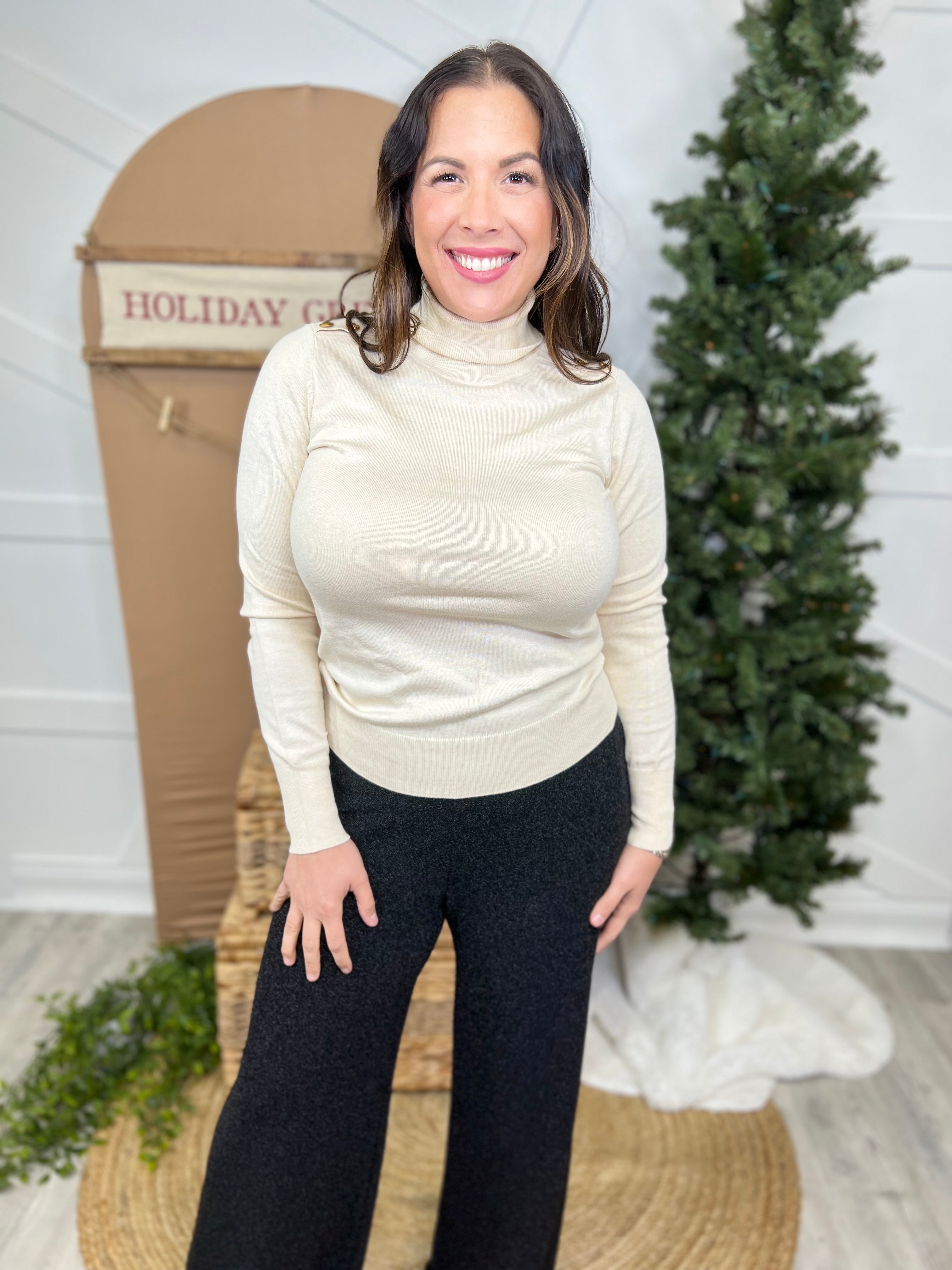 Give It Your All Turtleneck Sweater-125 SWEATER-Skies Are Blue-Heathered Boho Boutique, Women's Fashion and Accessories in Palmetto, FL