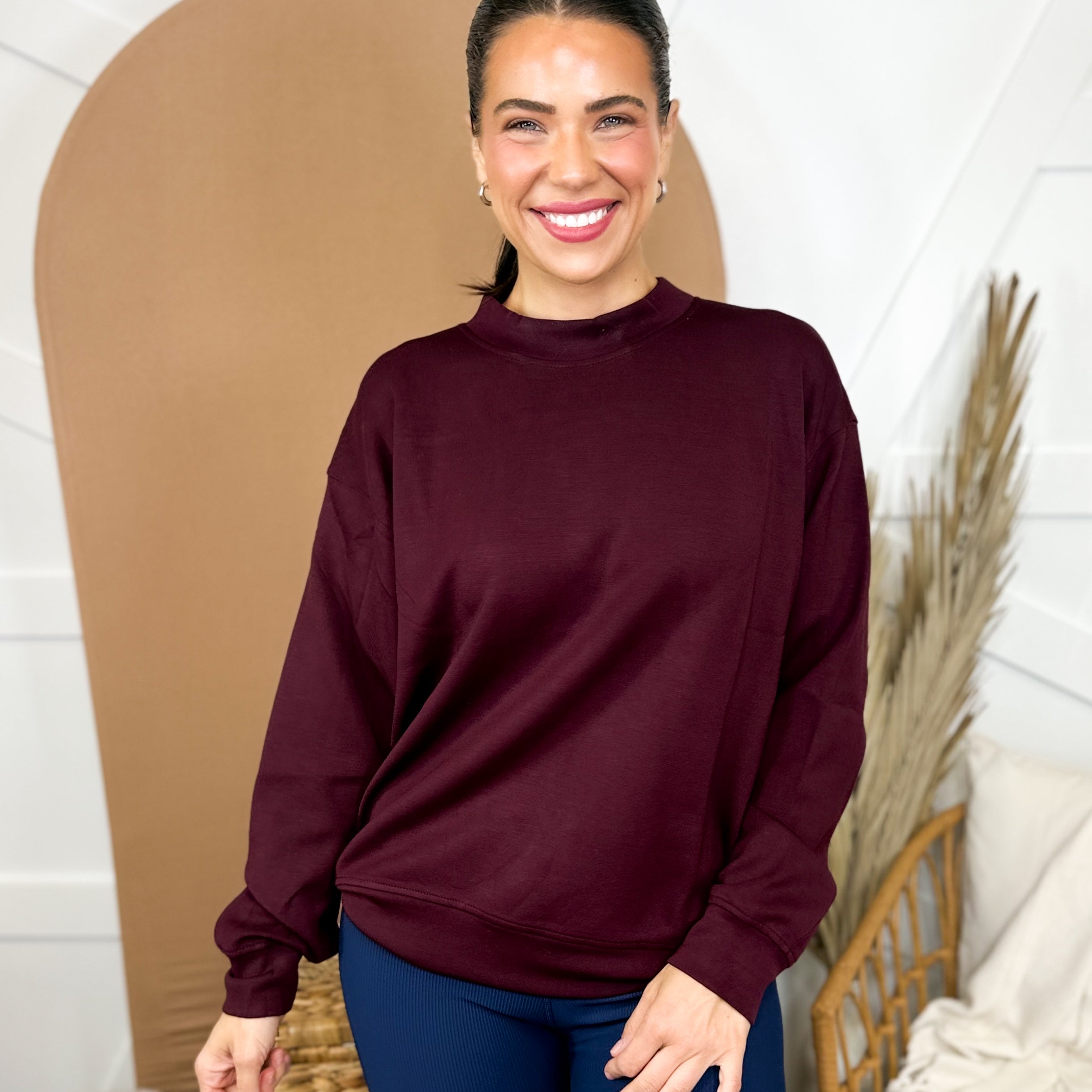 Final Stretch Pullover-120 LONG SLEEVE TOPS-RAE MODE-Heathered Boho Boutique, Women's Fashion and Accessories in Palmetto, FL