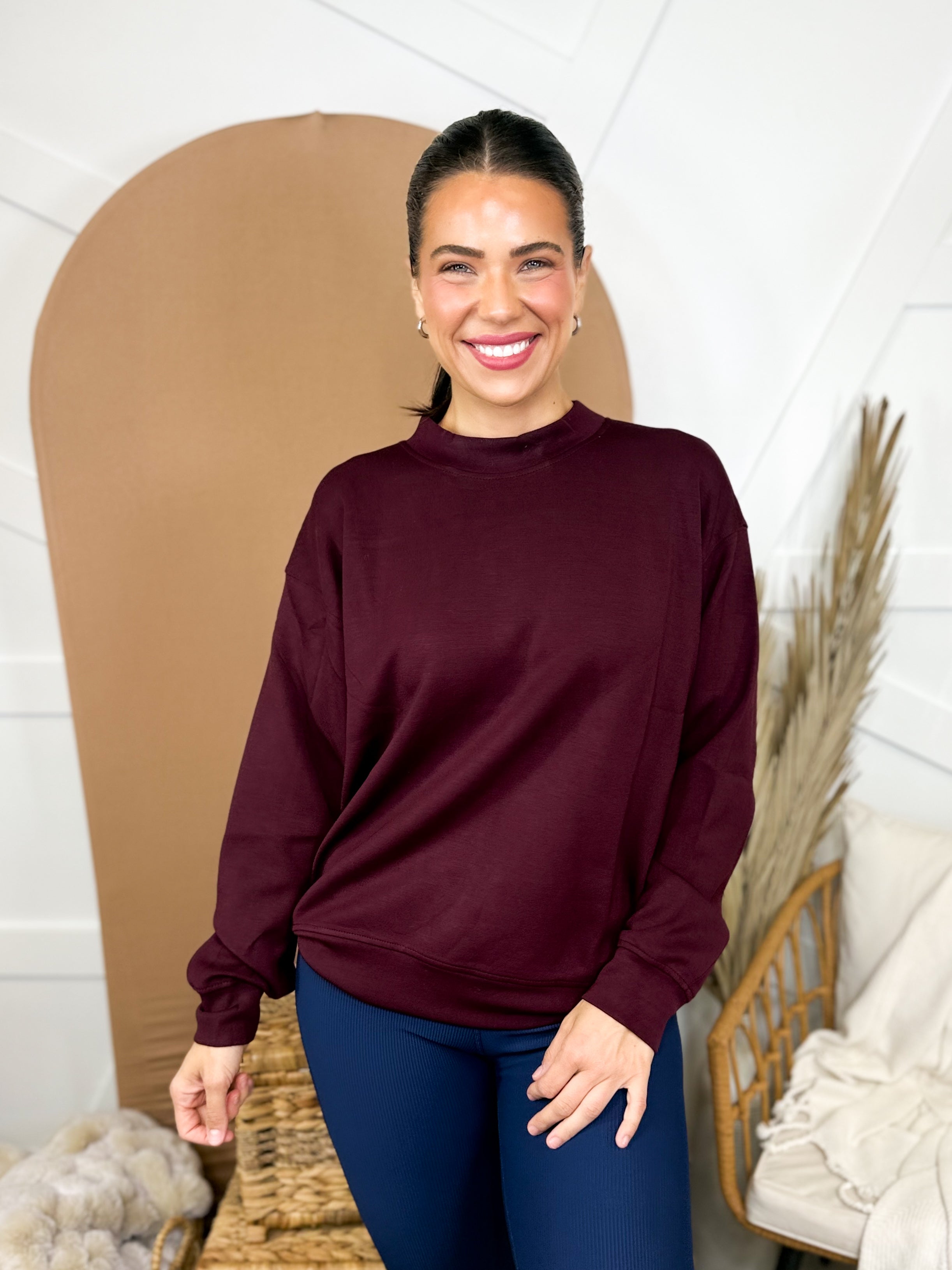 Final Stretch Pullover-120 LONG SLEEVE TOPS-RAE MODE-Heathered Boho Boutique, Women's Fashion and Accessories in Palmetto, FL