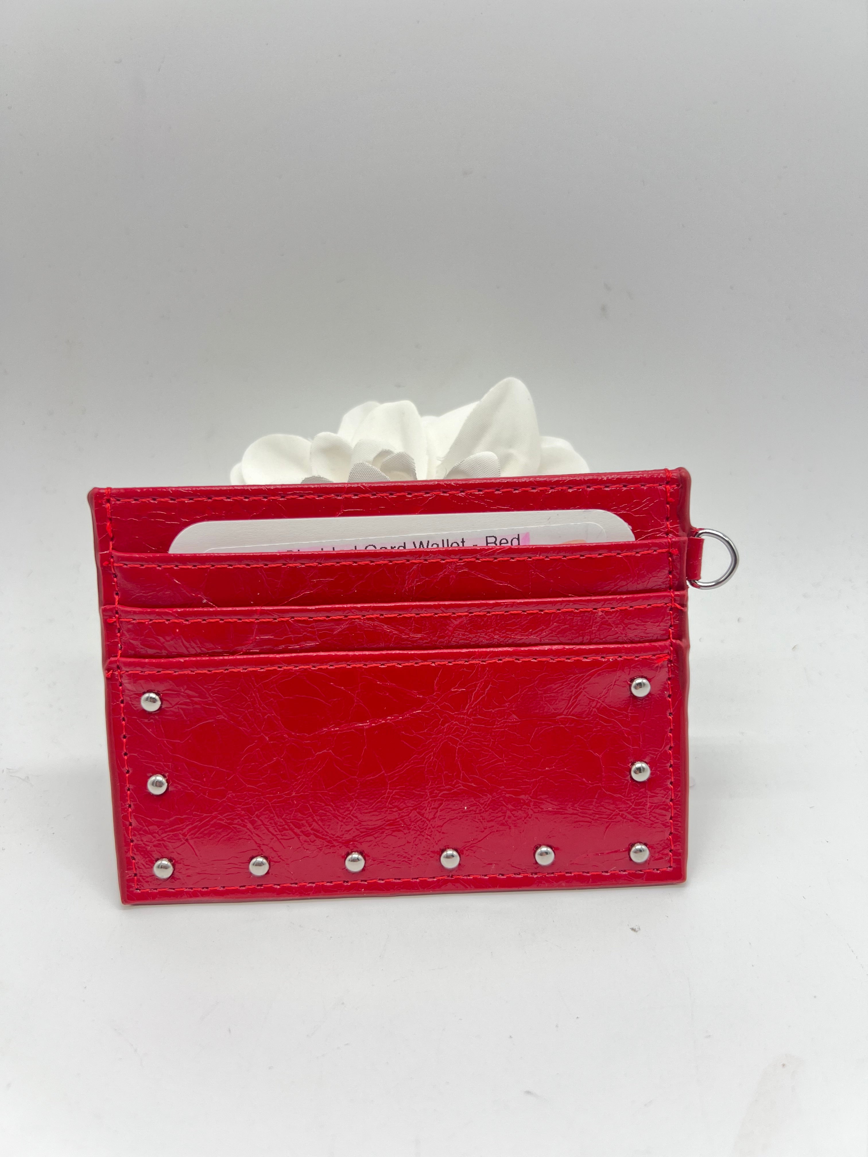 Studded Card Wallet-320 BAGS-UNNI-Heathered Boho Boutique, Women's Fashion and Accessories in Palmetto, FL